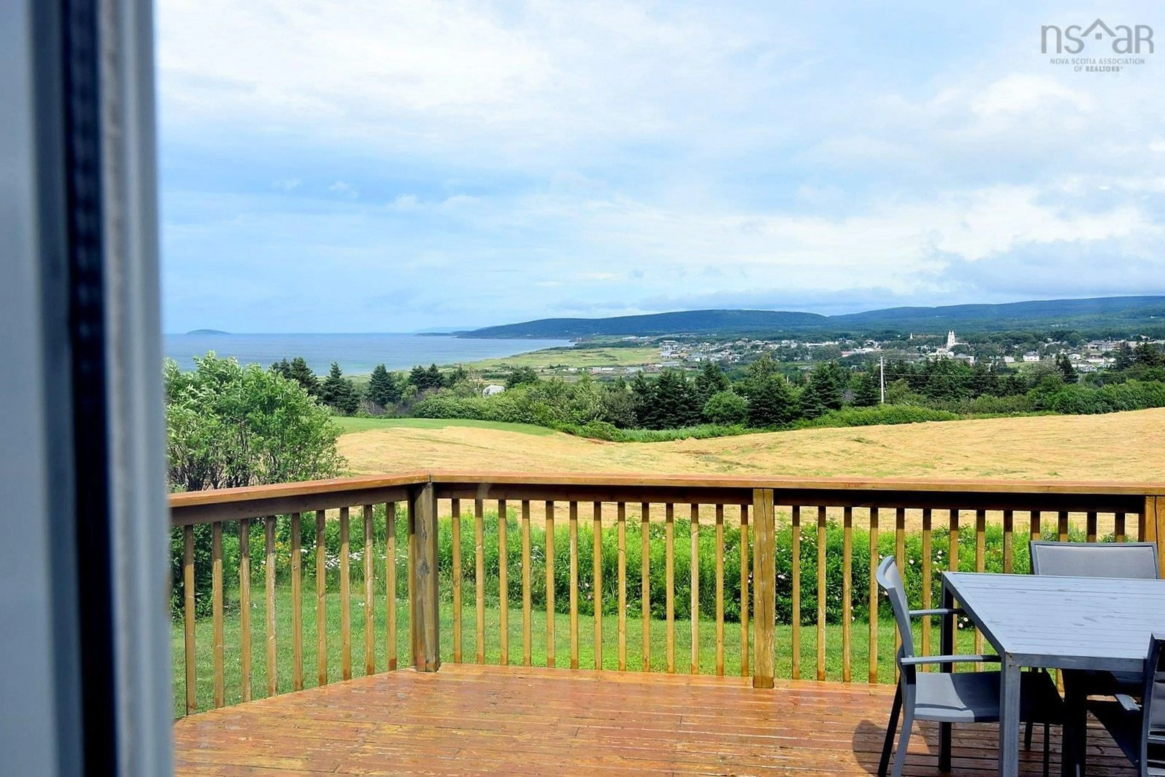 Patio, water/lake/river/ocean view for 24 Cameron Dr, Inverness Nova Scotia B0E 1N0