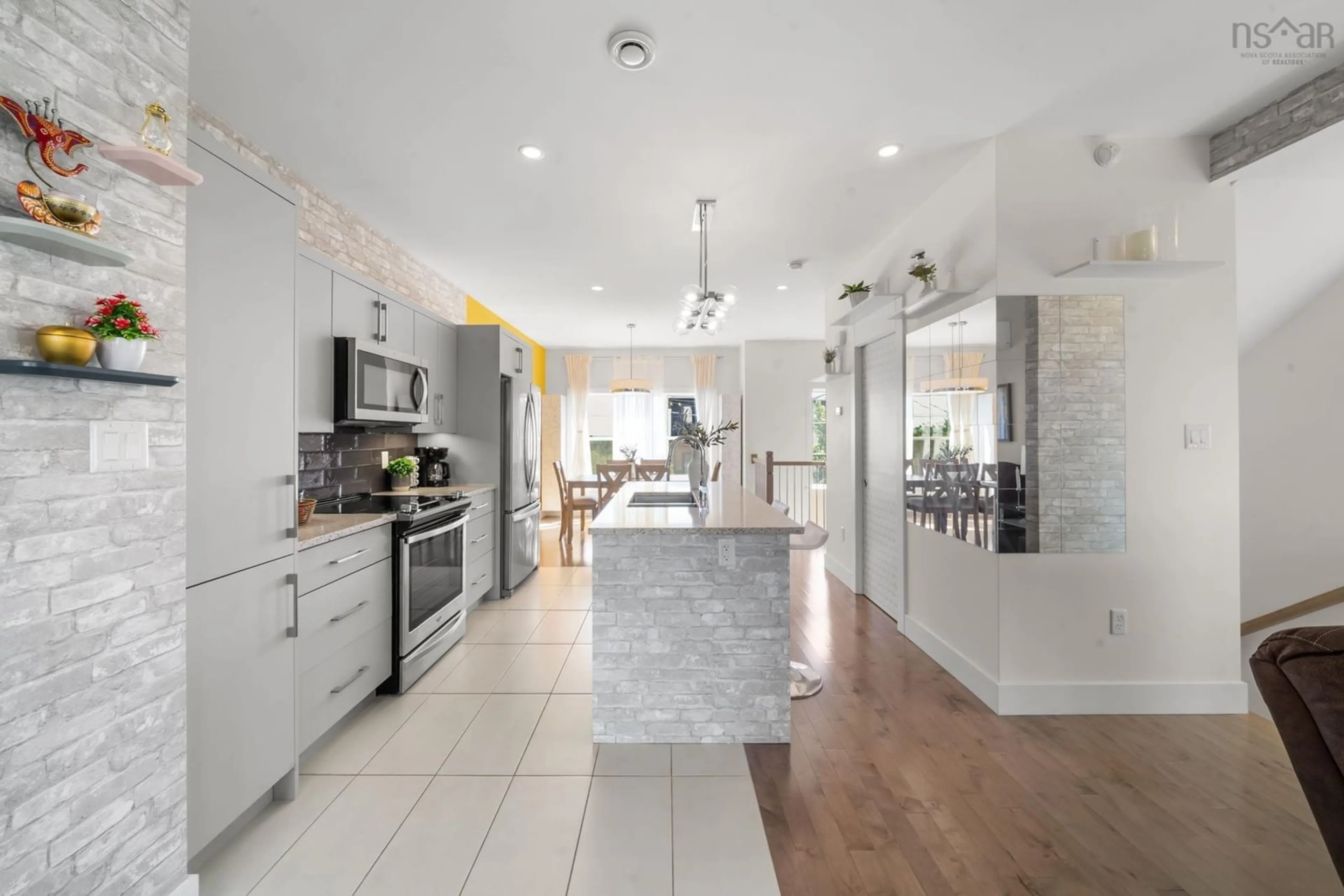 Open concept kitchen, ceramic/tile floor for 81 Mica Cres, Halifax Nova Scotia B3P 0H7
