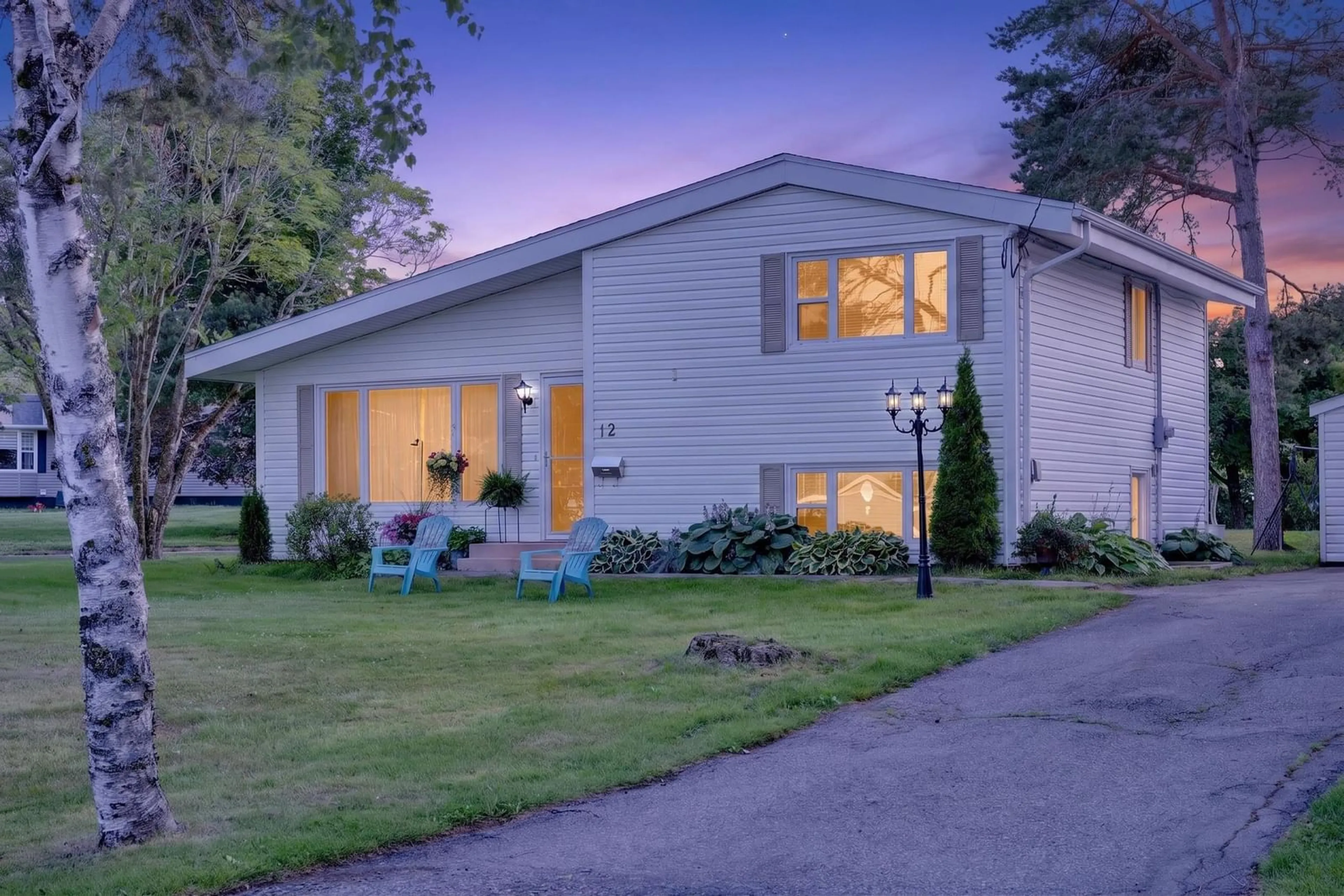 Home with vinyl exterior material, street for 12 Roselle Street, Sydney River Nova Scotia B1S 1G9