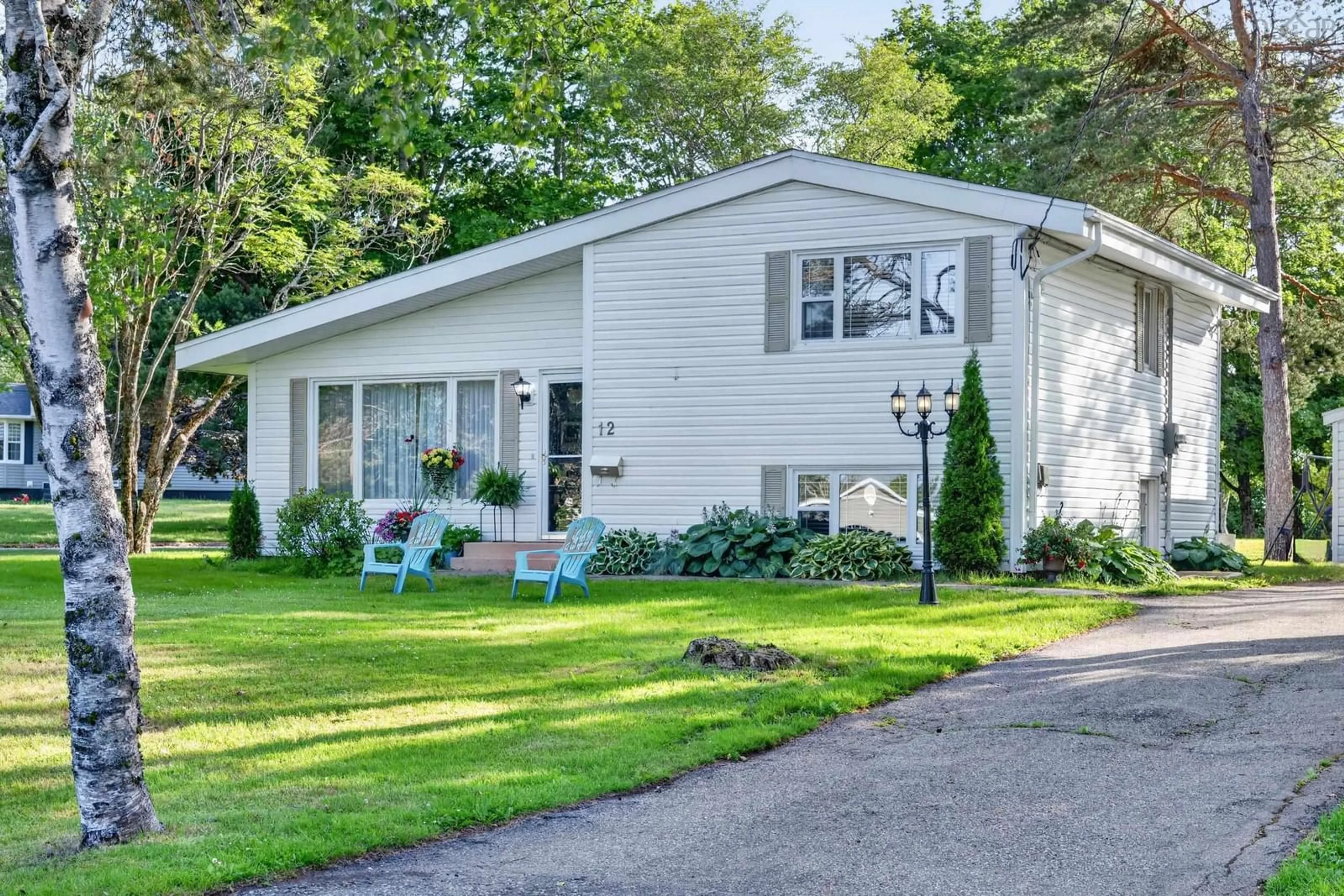 Home with vinyl exterior material, street for 12 Roselle Street, Sydney River Nova Scotia B1S 1G9