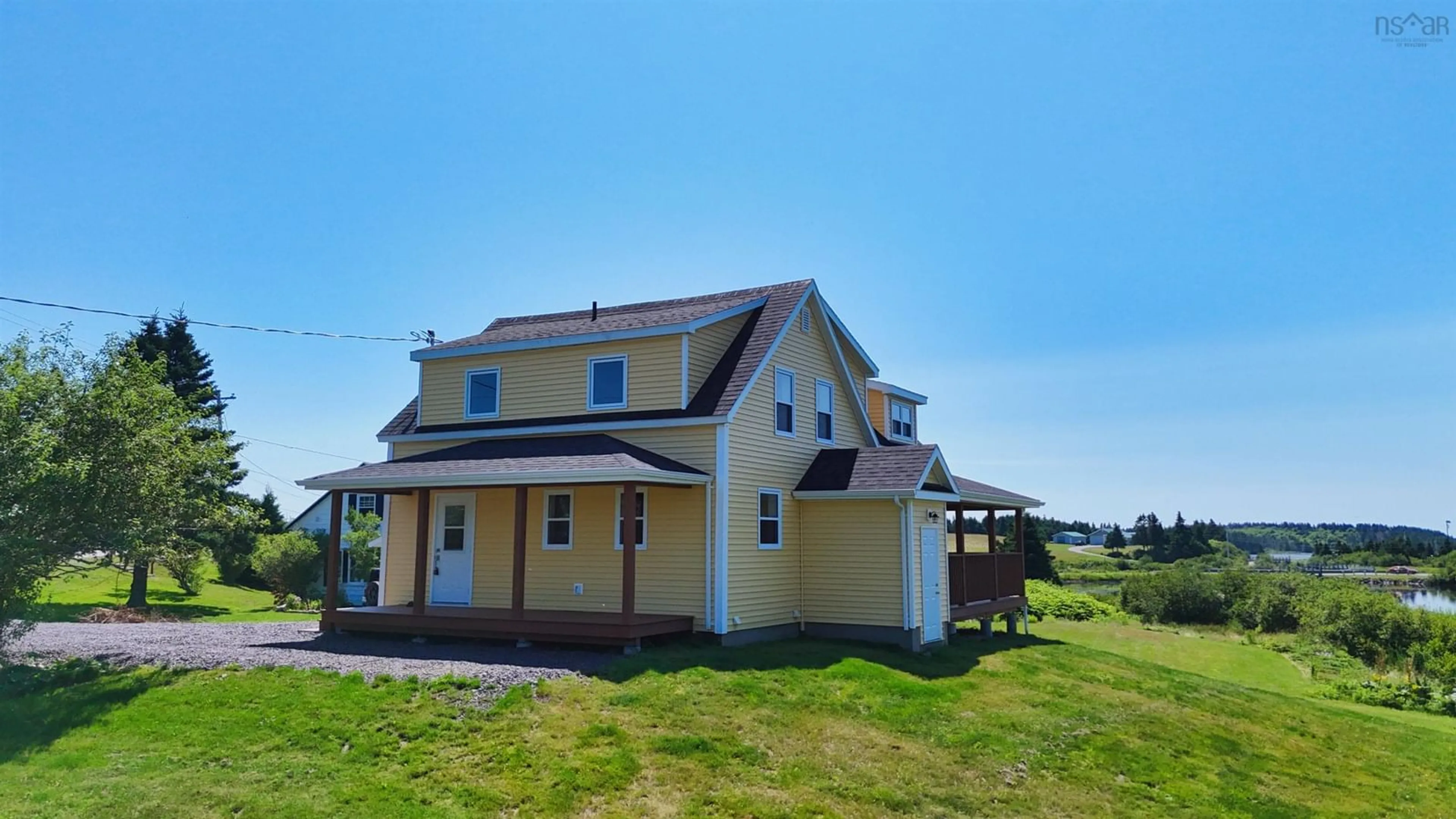A pic from outside/outdoor area/front of a property/back of a property/a pic from drone, building for 2108 Highway 247, L'Ardoise Nova Scotia B0E 1S0
