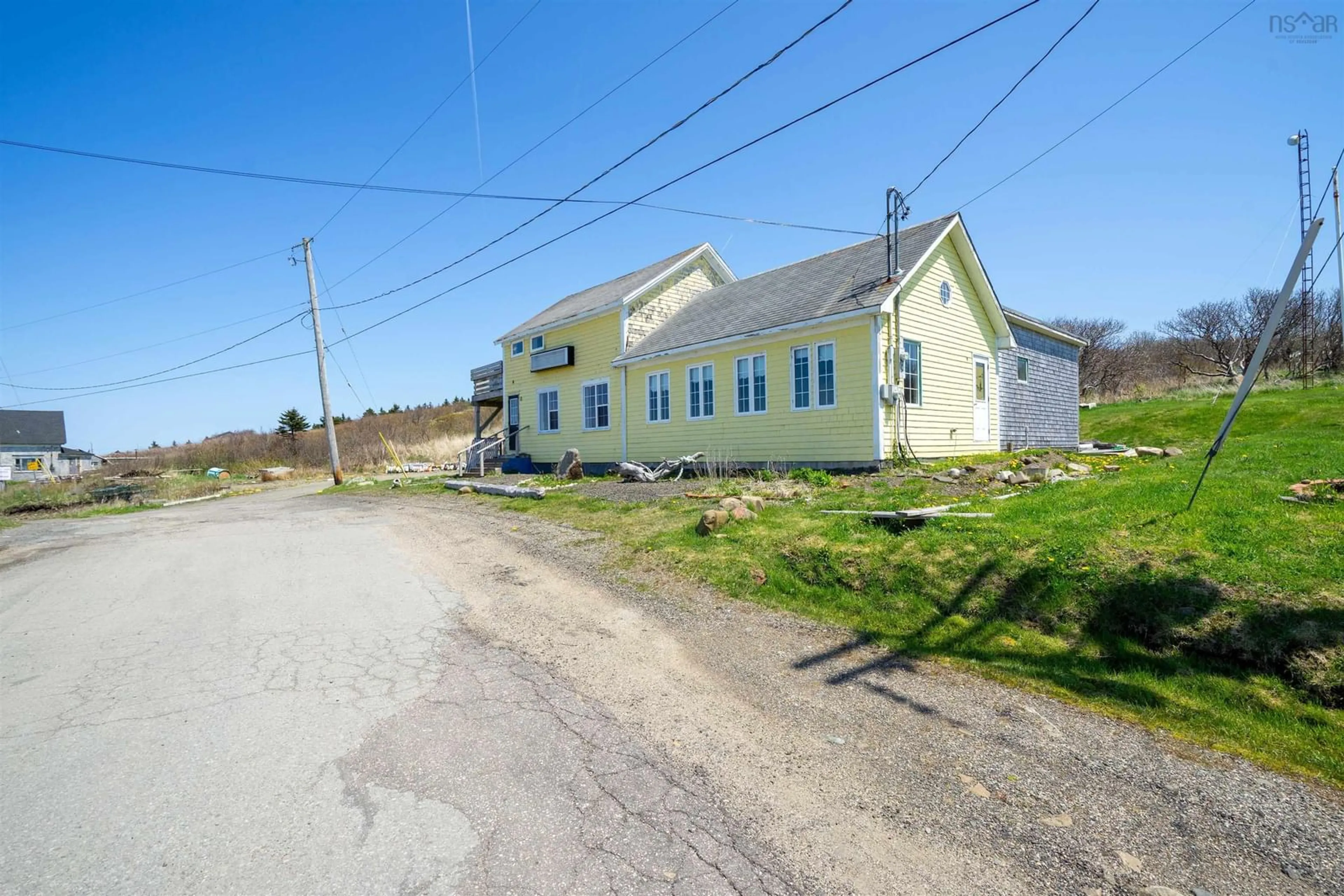A pic from outside/outdoor area/front of a property/back of a property/a pic from drone, street for 15 Highway 217, Freeport Nova Scotia B0V 1B0