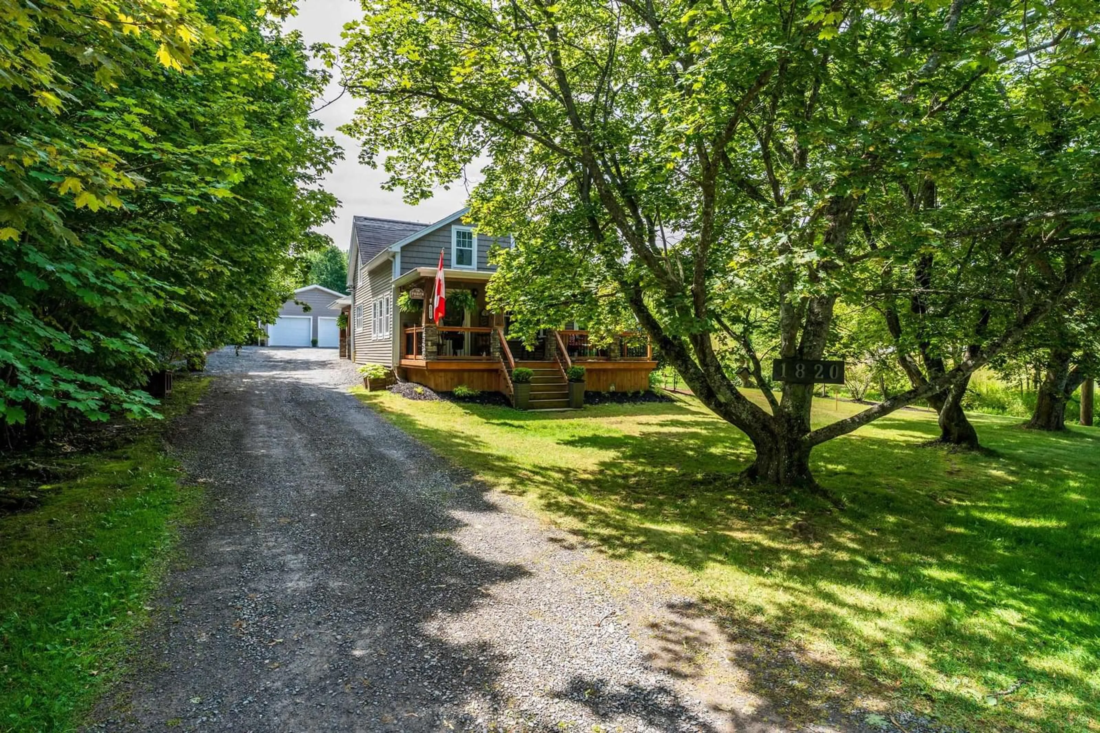 A pic from outside/outdoor area/front of a property/back of a property/a pic from drone, street for 1820 Gaspereau River Rd, Wallbrook Nova Scotia B4P 2R3