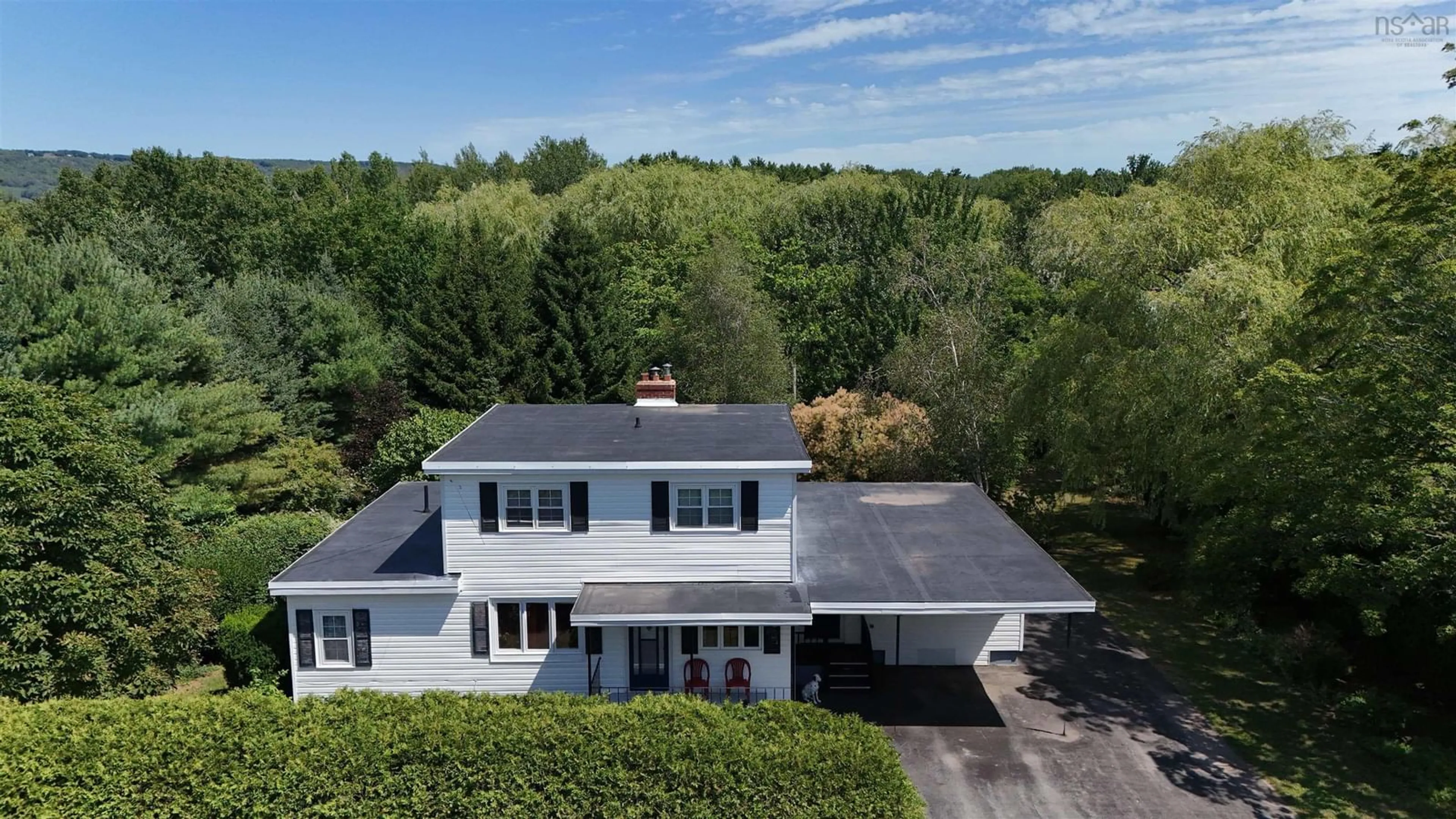 A pic from outside/outdoor area/front of a property/back of a property/a pic from drone, unknown for 973 Sherman Belcher Rd, Centreville Nova Scotia B0P 1J0