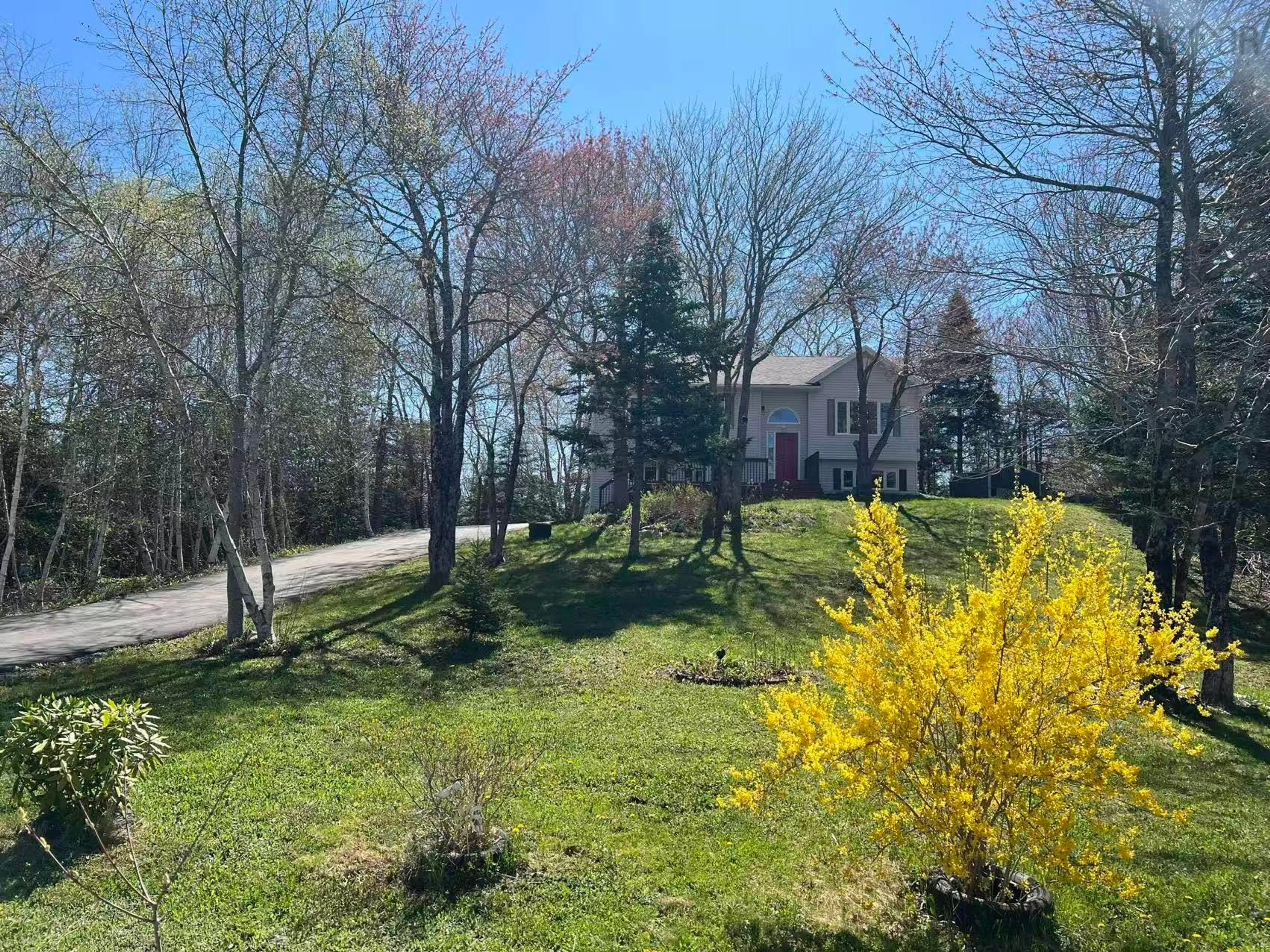 A pic from outside/outdoor area/front of a property/back of a property/a pic from drone, forest/trees view for 19 Kilbride Dr, Stillwater Lake Nova Scotia B3Z 1P4
