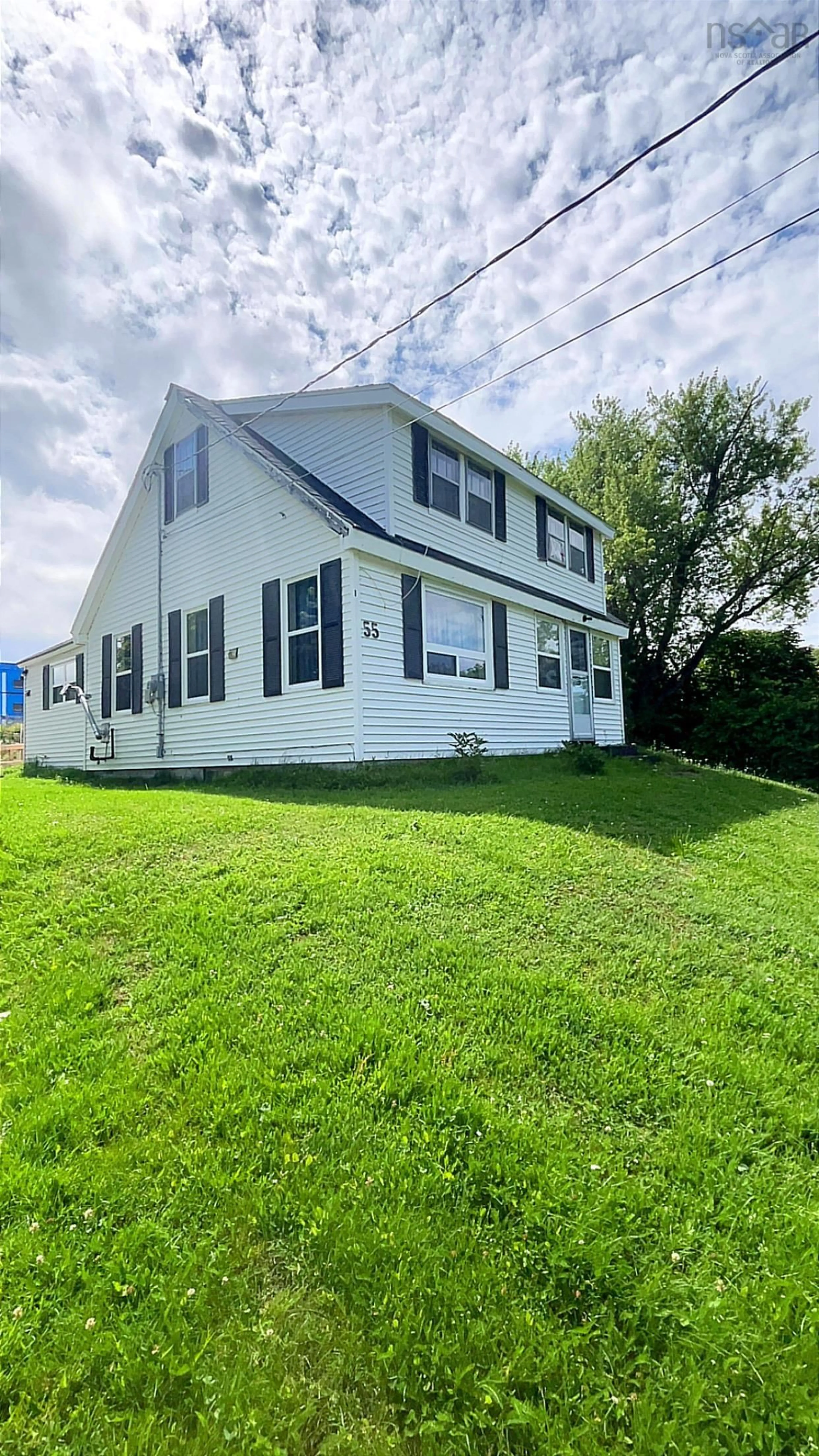 Home with vinyl exterior material, street for 55 High St, Plymouth Nova Scotia B0K 1S0