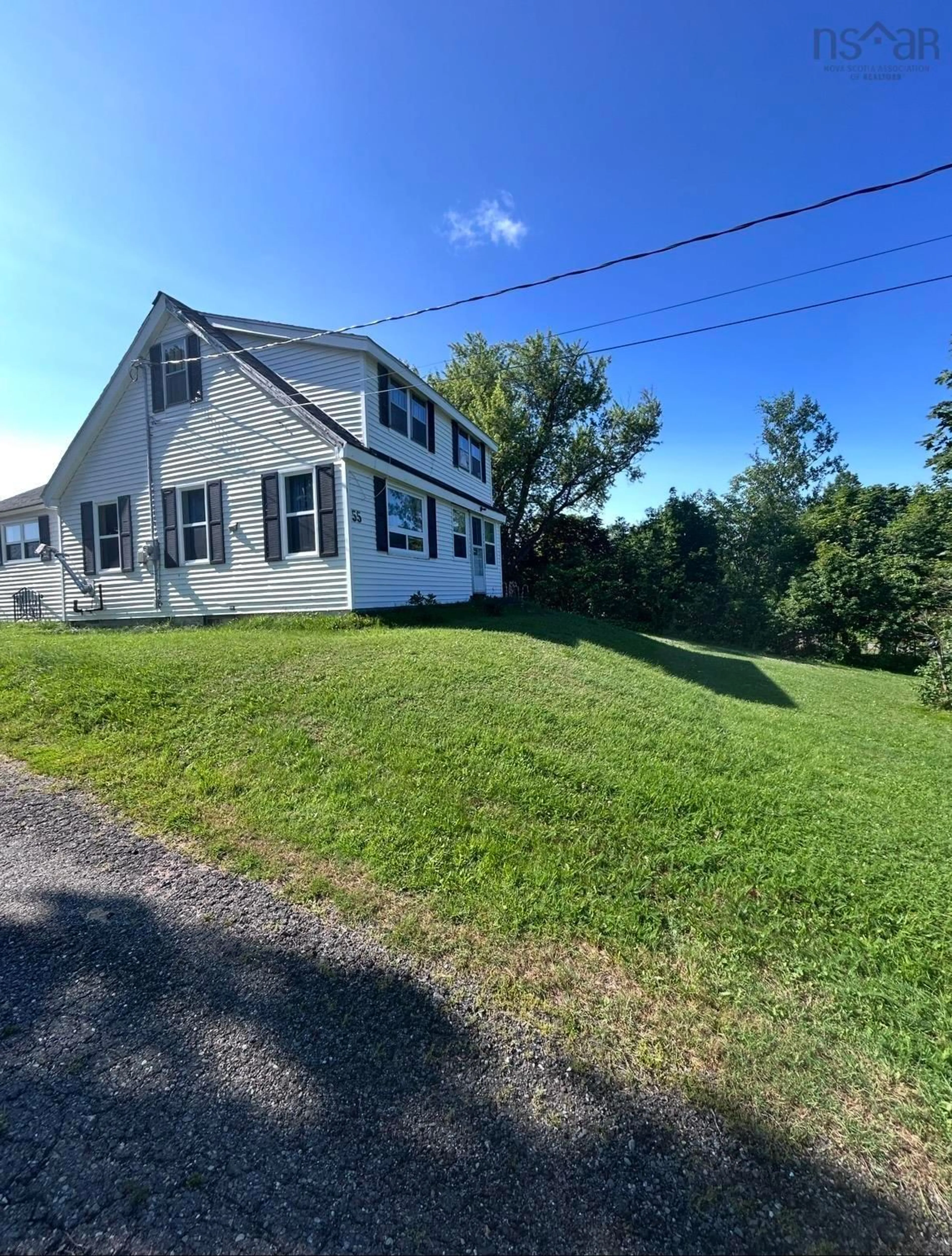 A pic from outside/outdoor area/front of a property/back of a property/a pic from drone, street for 55 High St, Plymouth Nova Scotia B0K 1S0