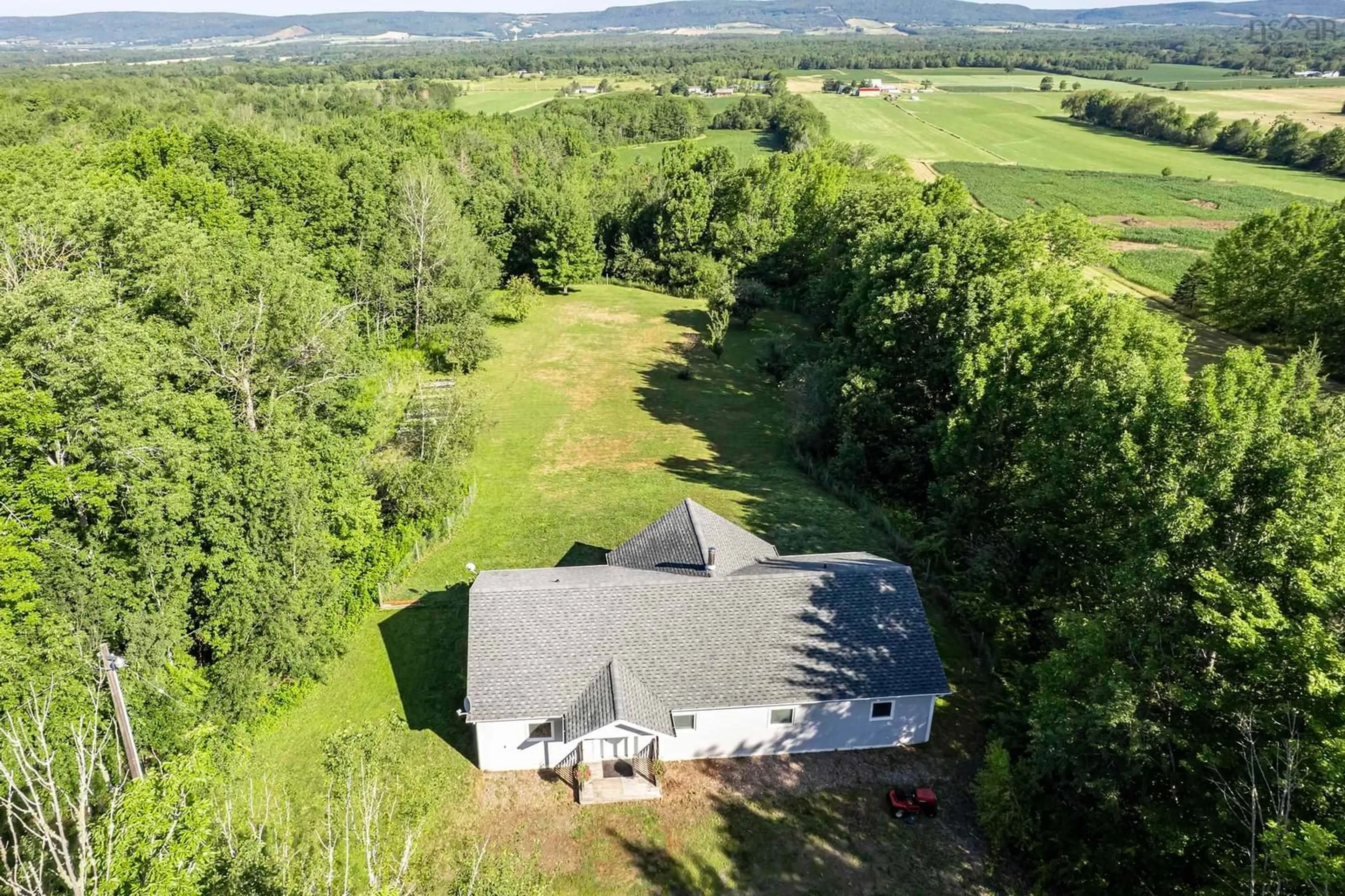A pic from outside/outdoor area/front of a property/back of a property/a pic from drone, water/lake/river/ocean view for 7709 Highway 201, South Williamston Nova Scotia B0S 1M0