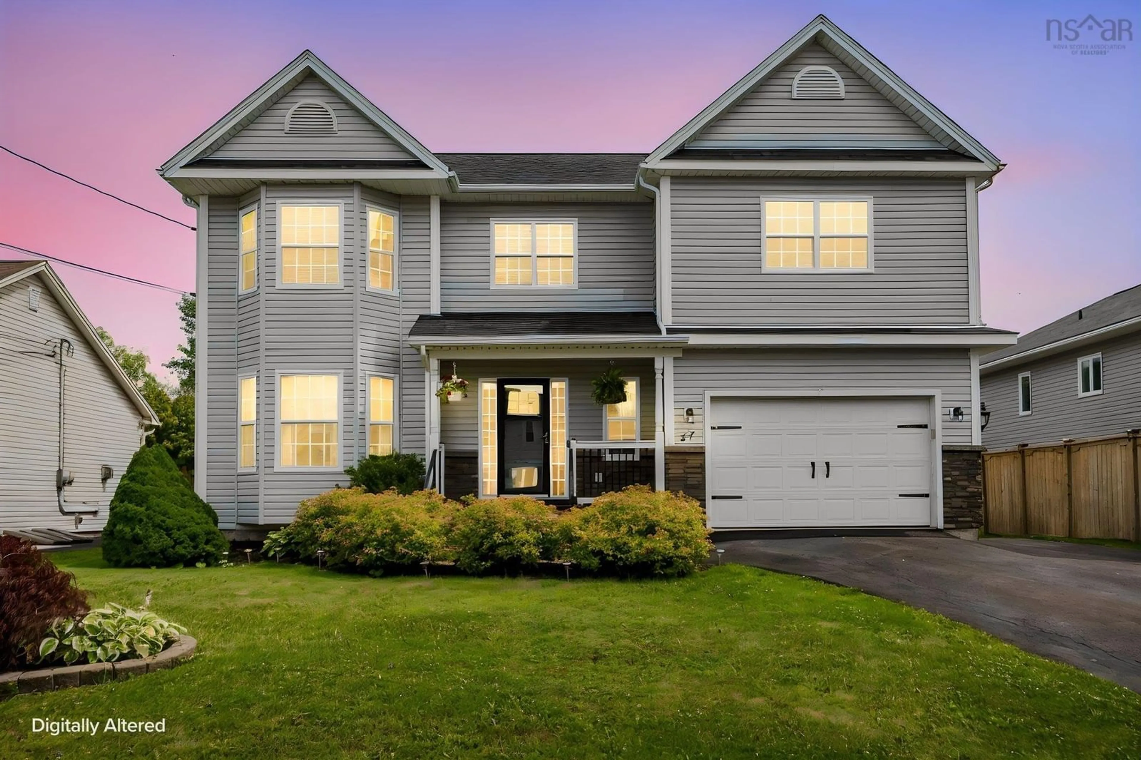 Home with vinyl exterior material, street for 37 Pearl Dr, Colby Nova Scotia B2V 2T7