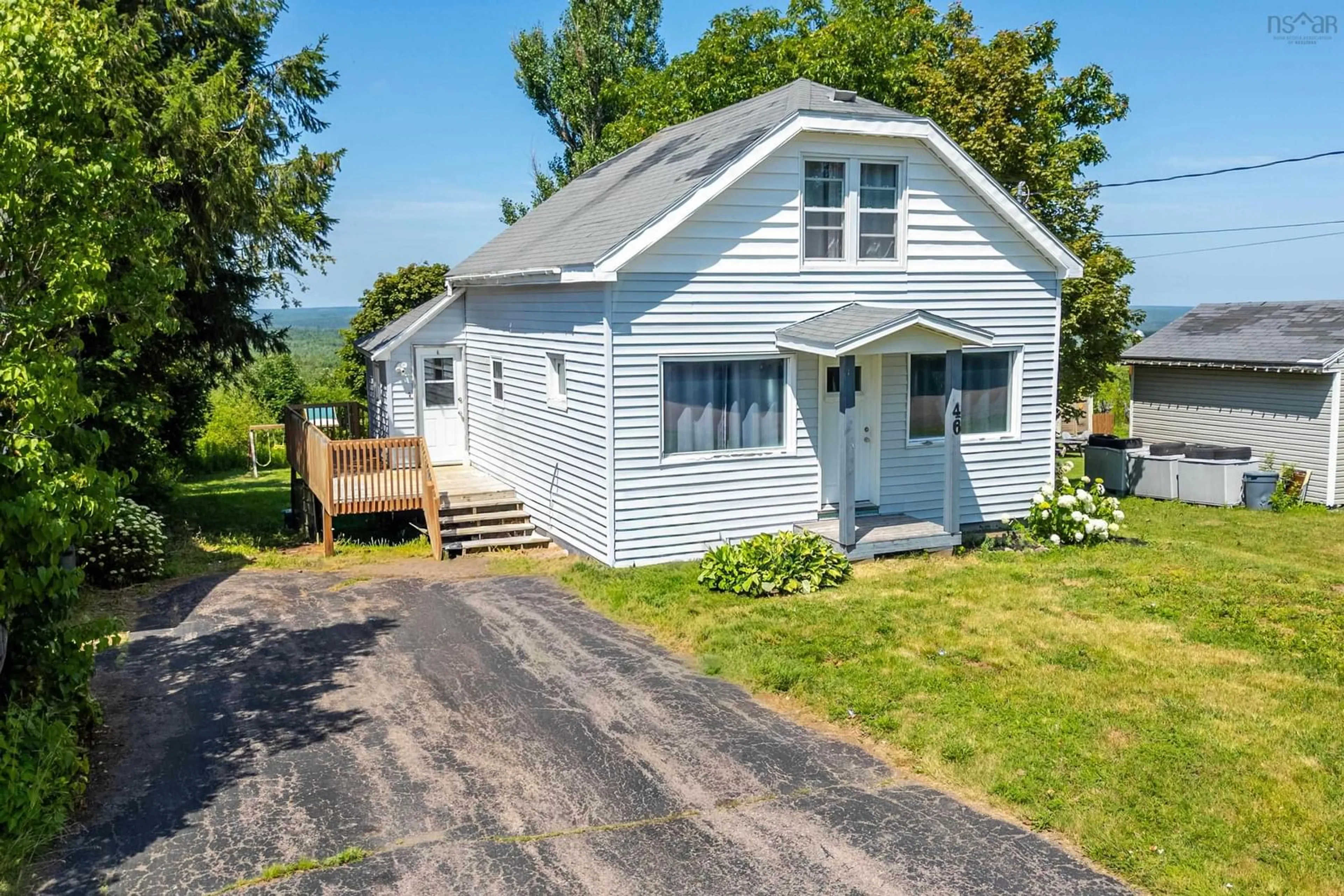 A pic from outside/outdoor area/front of a property/back of a property/a pic from drone, street for 46 Maple St, Springhill Nova Scotia B0M 1X0
