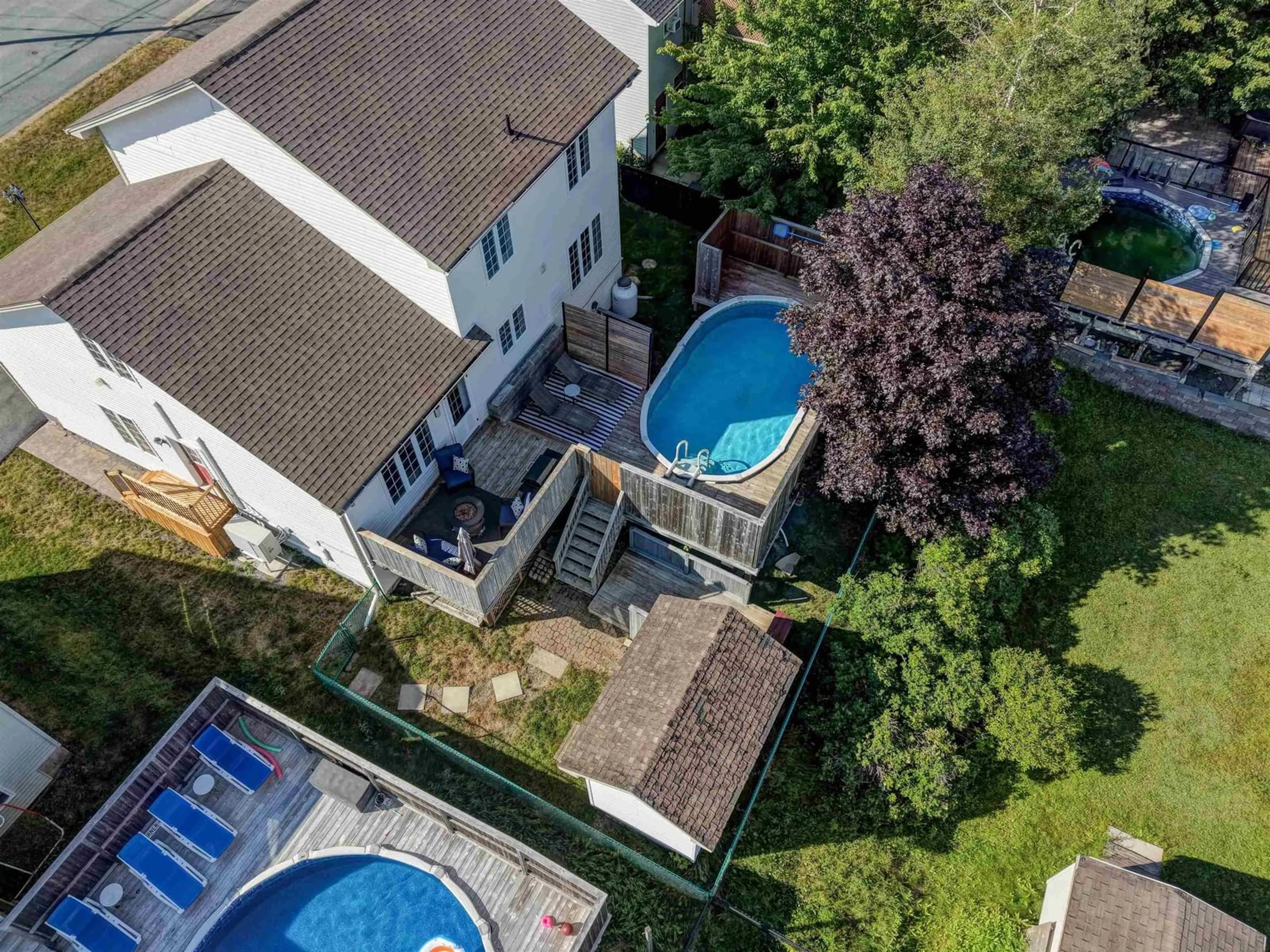 A pic from outside/outdoor area/front of a property/back of a property/a pic from drone, city buildings view from balcony for 97 Tenon Dr, Middle Sackville Nova Scotia B4E 3J5