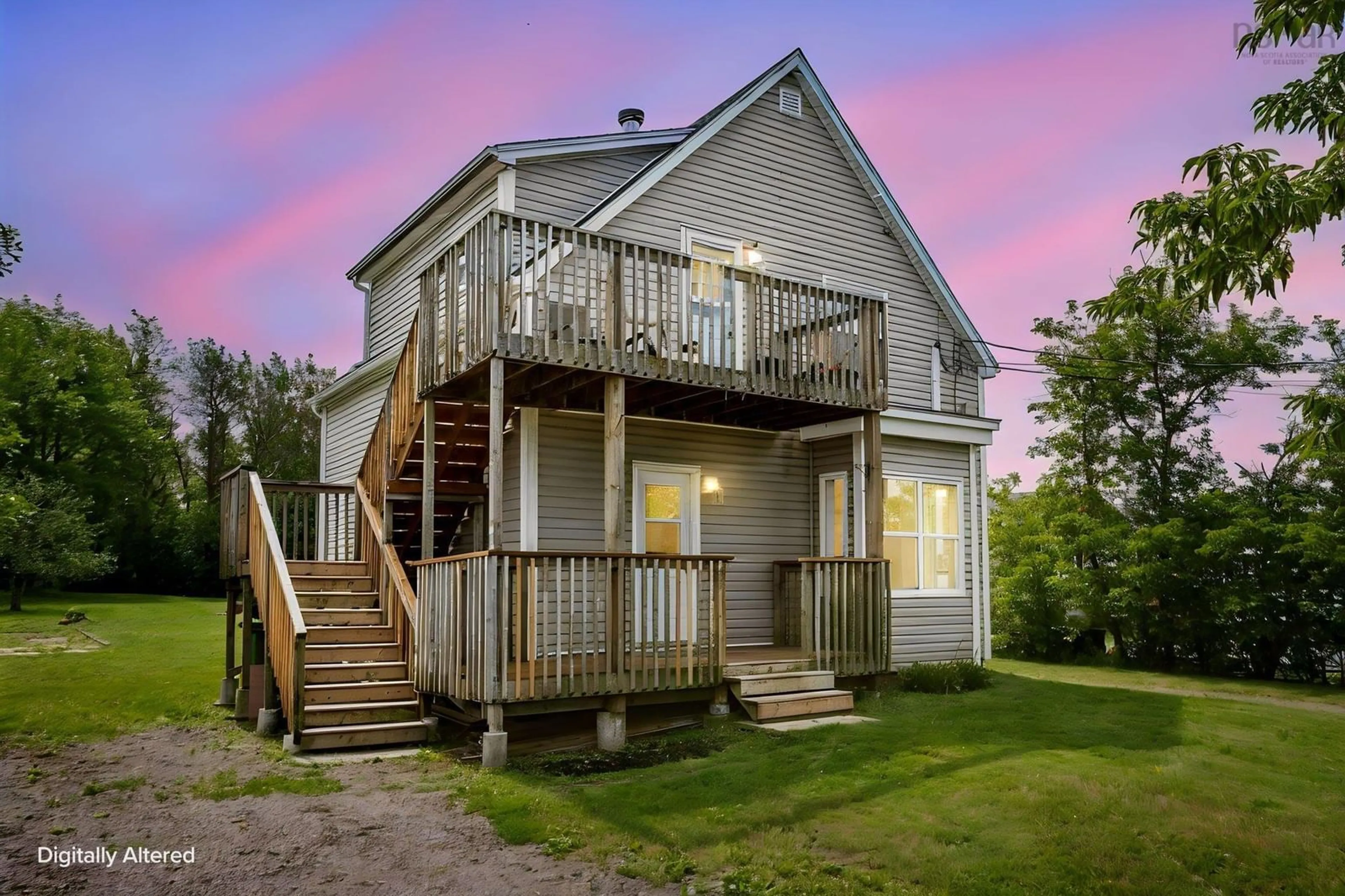 A pic from outside/outdoor area/front of a property/back of a property/a pic from drone, unknown for 219 George St, Stewiacke Nova Scotia B0N 2J0