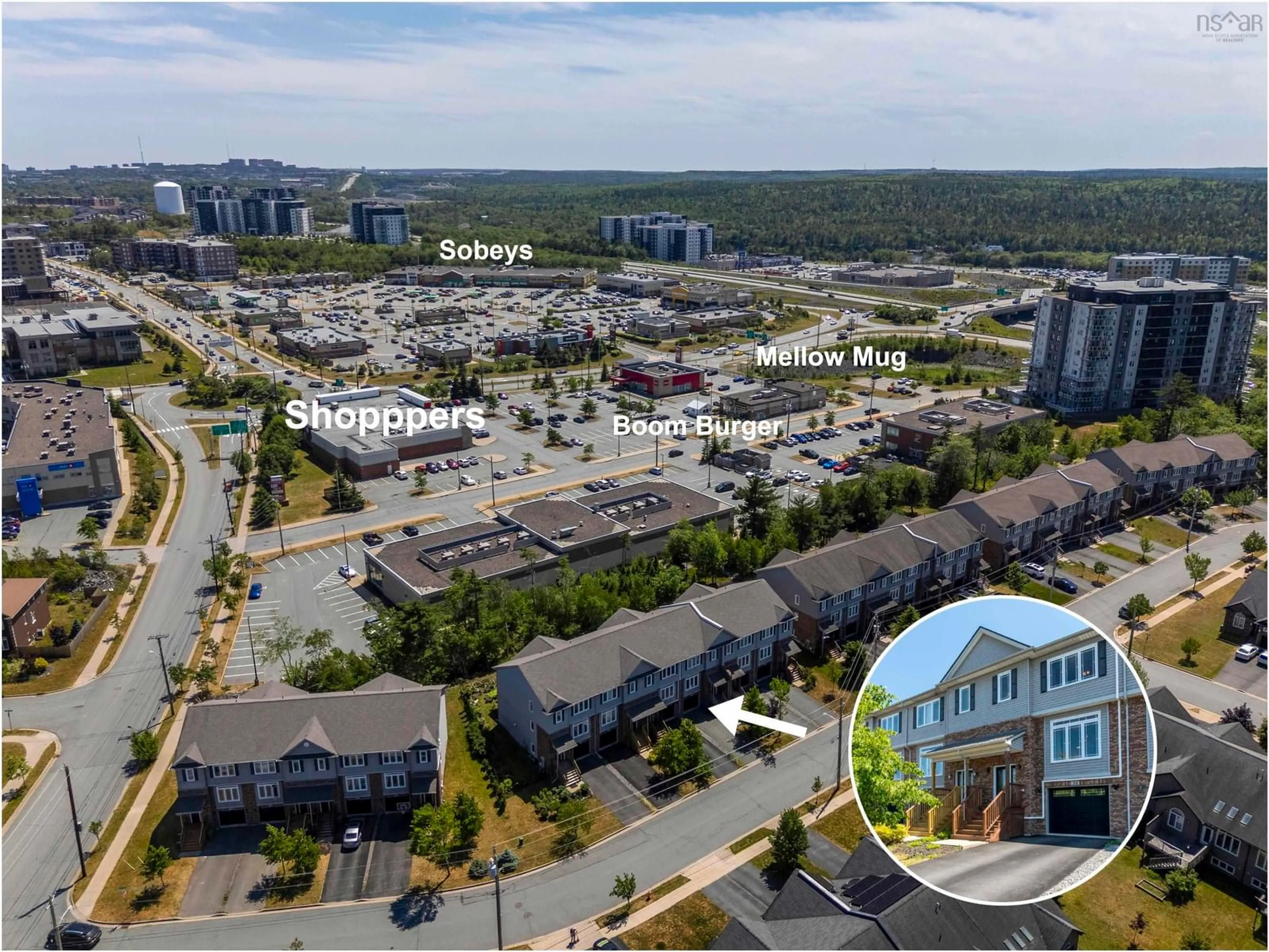 A pic from outside/outdoor area/front of a property/back of a property/a pic from drone, unknown for 24 Armenia Dr, Bedford Nova Scotia B4A 0H6
