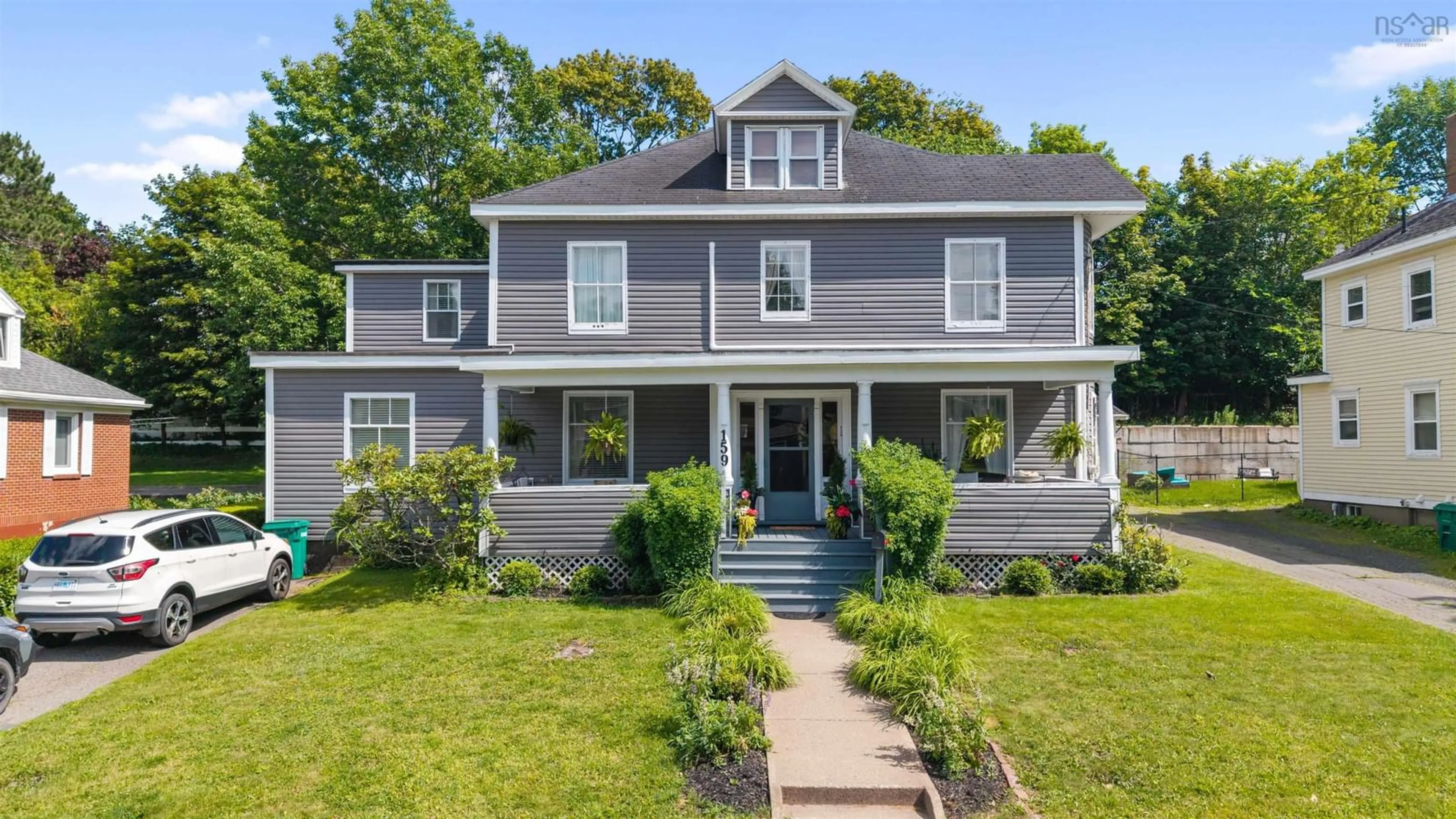 Home with vinyl exterior material, street for 159 Almont Ave, New Glasgow Nova Scotia B2H 3G8