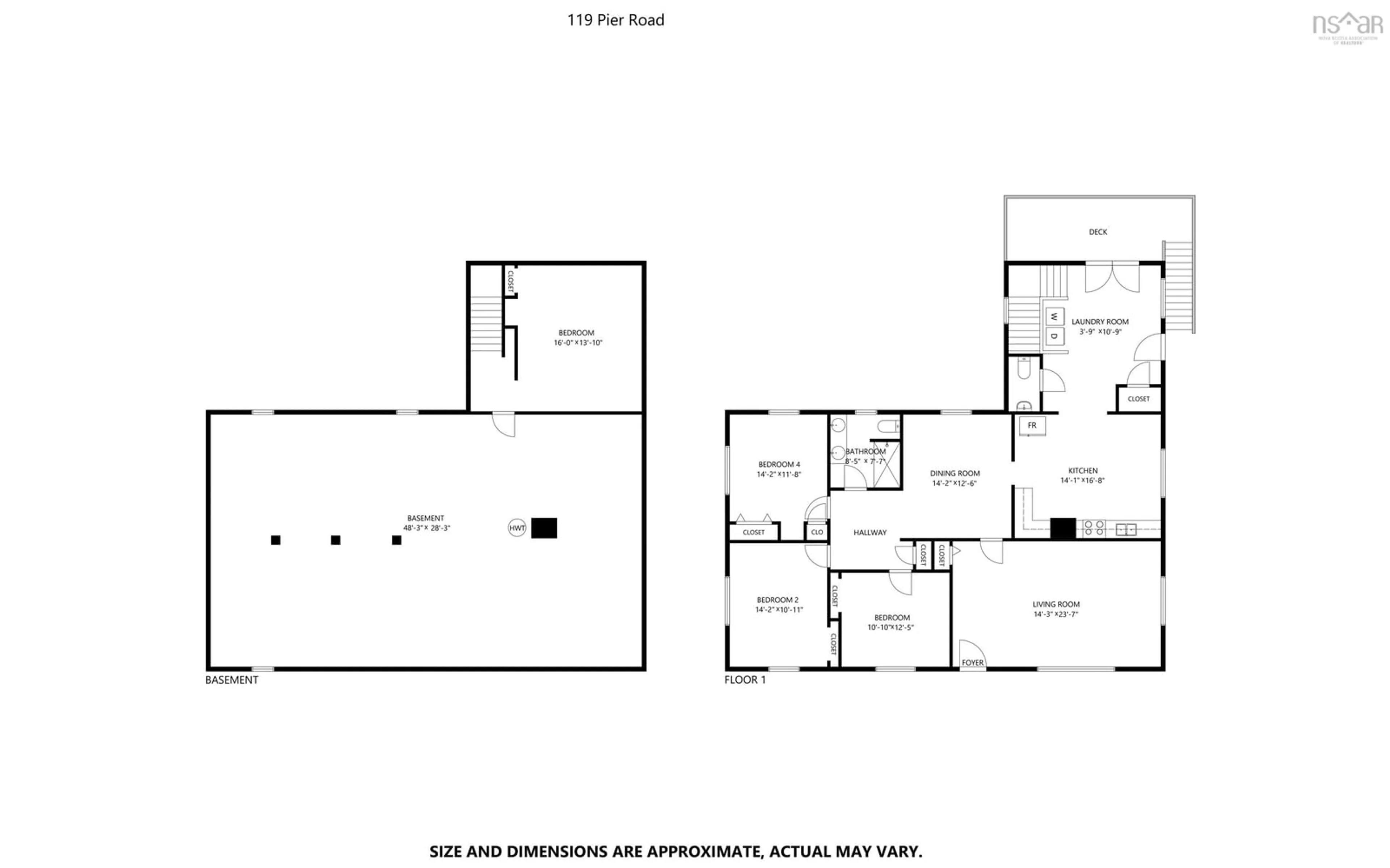 Floor plan for 119 Pier Rd, Parrsboro Nova Scotia B0M 1S0