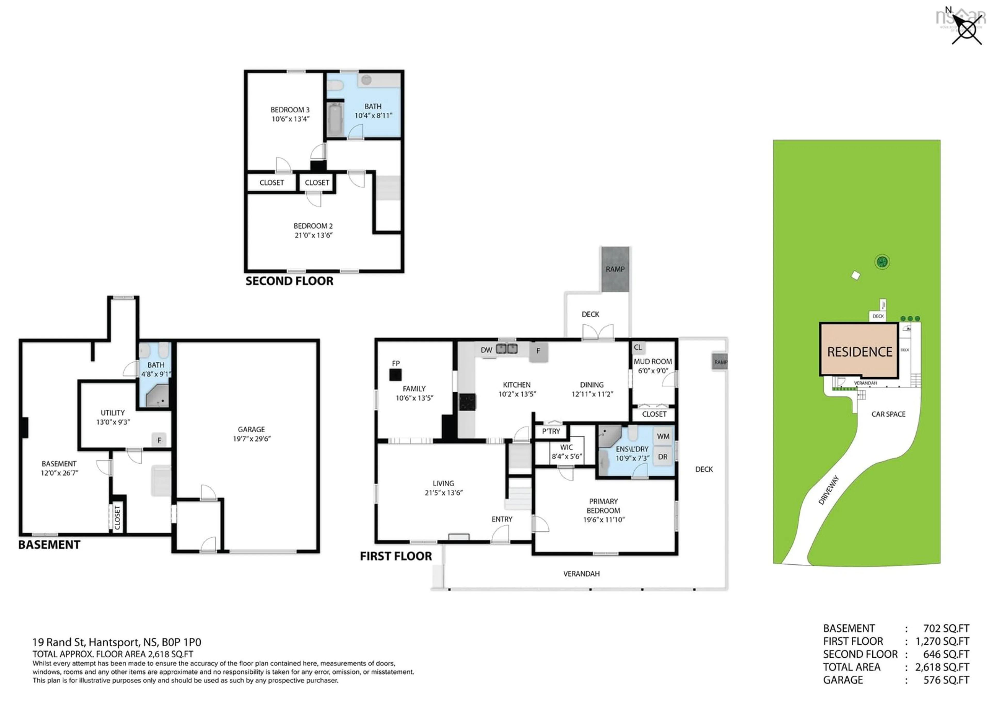 Floor plan for 19 Rand St, Hantsport Nova Scotia B0P 1P0