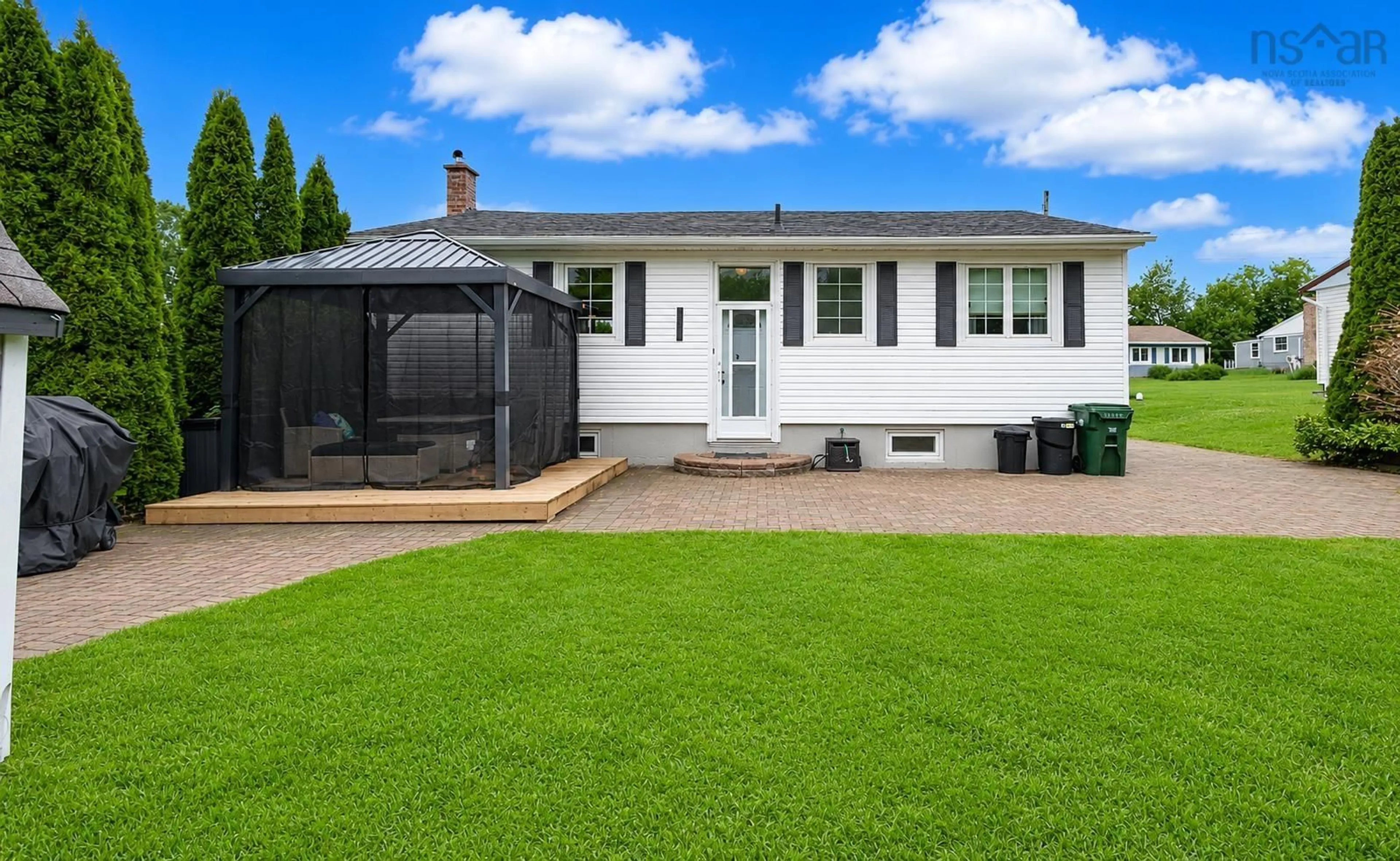 Home with vinyl exterior material, street for 182 Leeside Dr, Coxheath Nova Scotia B1R 1S6