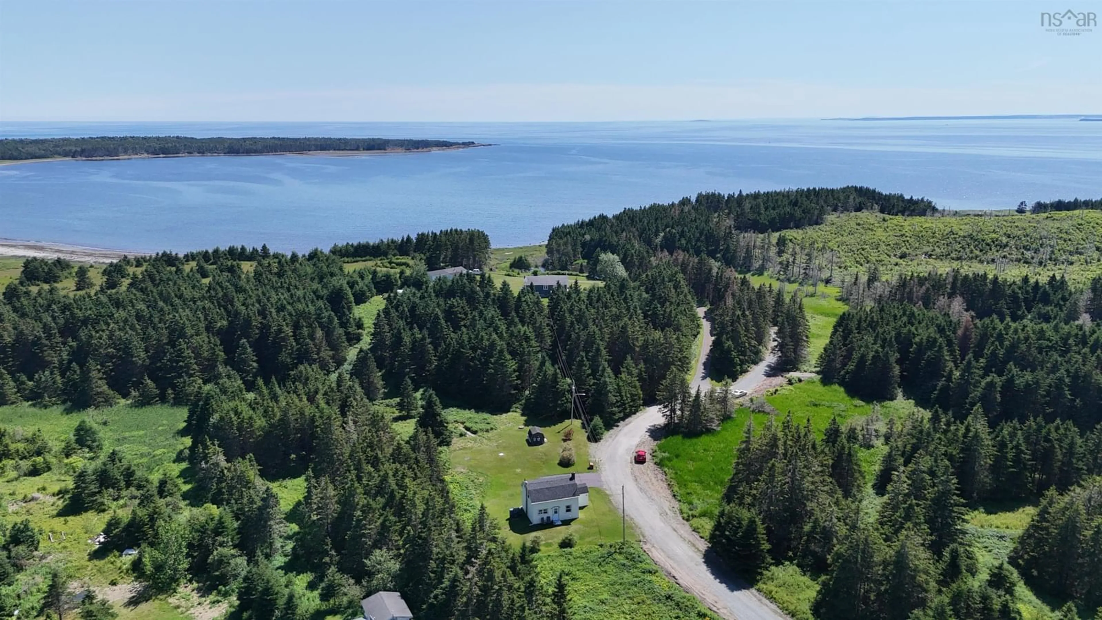 A pic from outside/outdoor area/front of a property/back of a property/a pic from drone, water/lake/river/ocean view for 29 Pottie Rd, Rockdale Nova Scotia B0E 3B0