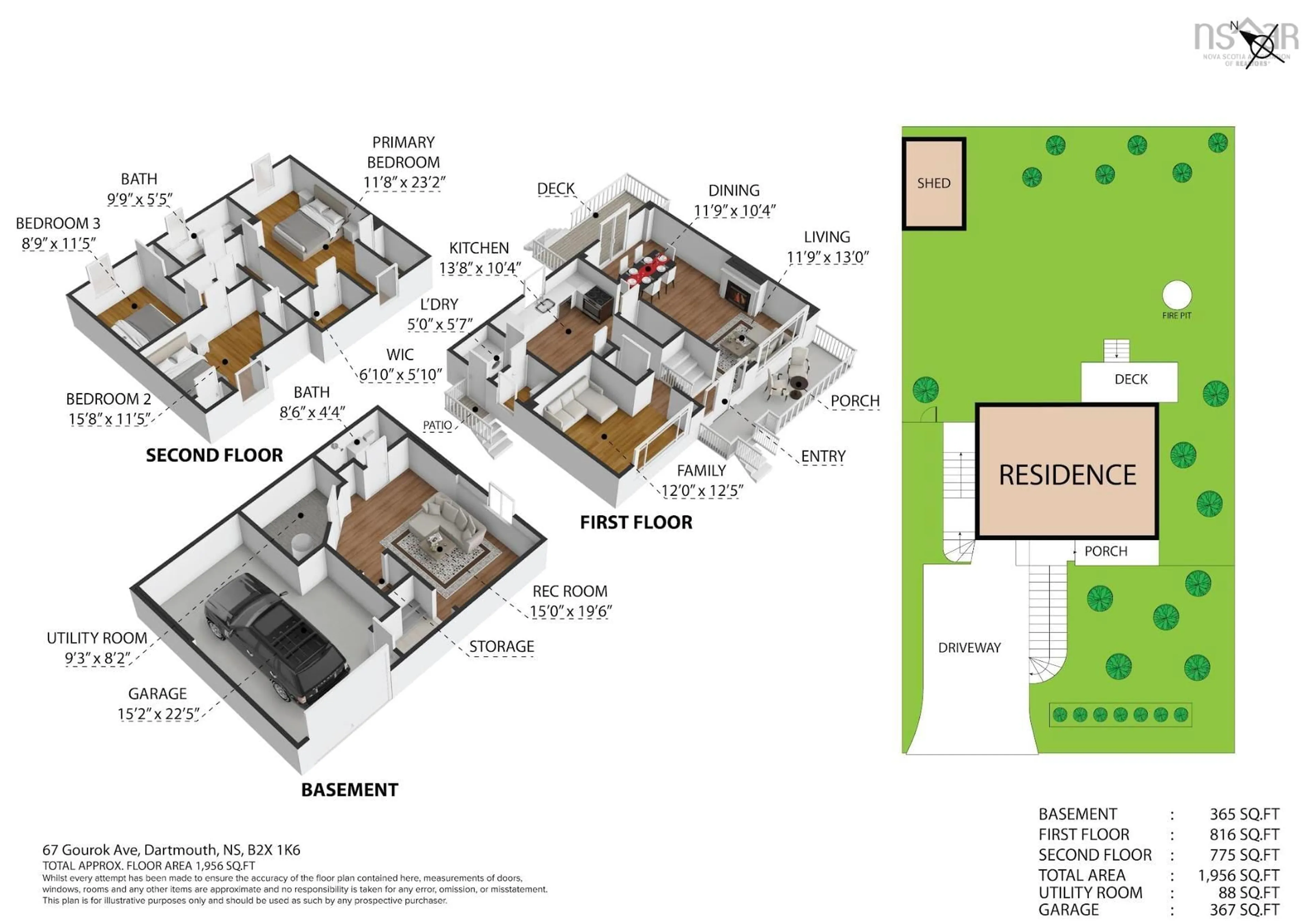 Floor plan for 67 Gourok Ave, Dartmouth Nova Scotia B2X 1K6