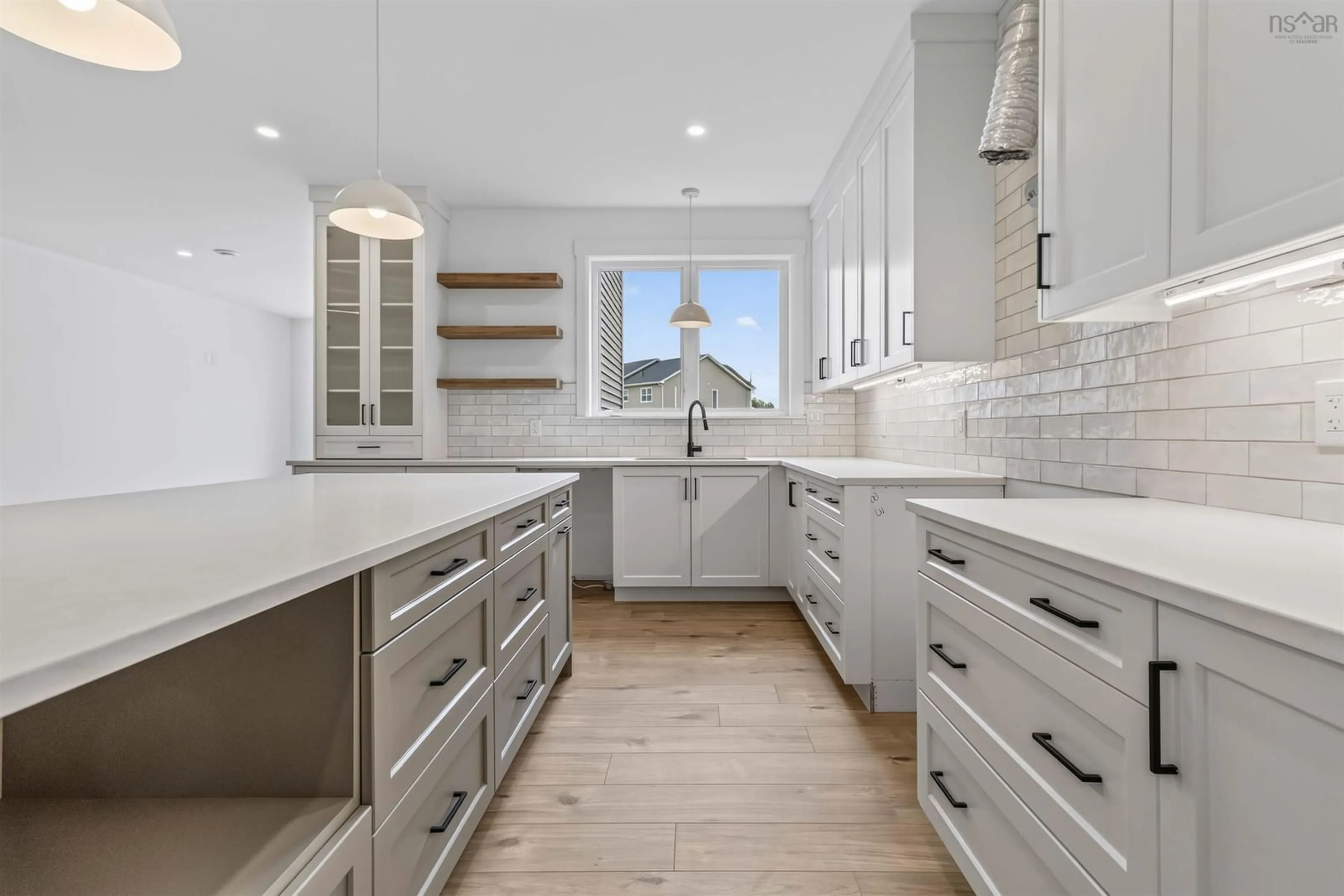 Contemporary kitchen, ceramic/tile floor for 52 Brianna Dr, Lantz Nova Scotia B2S 0K4