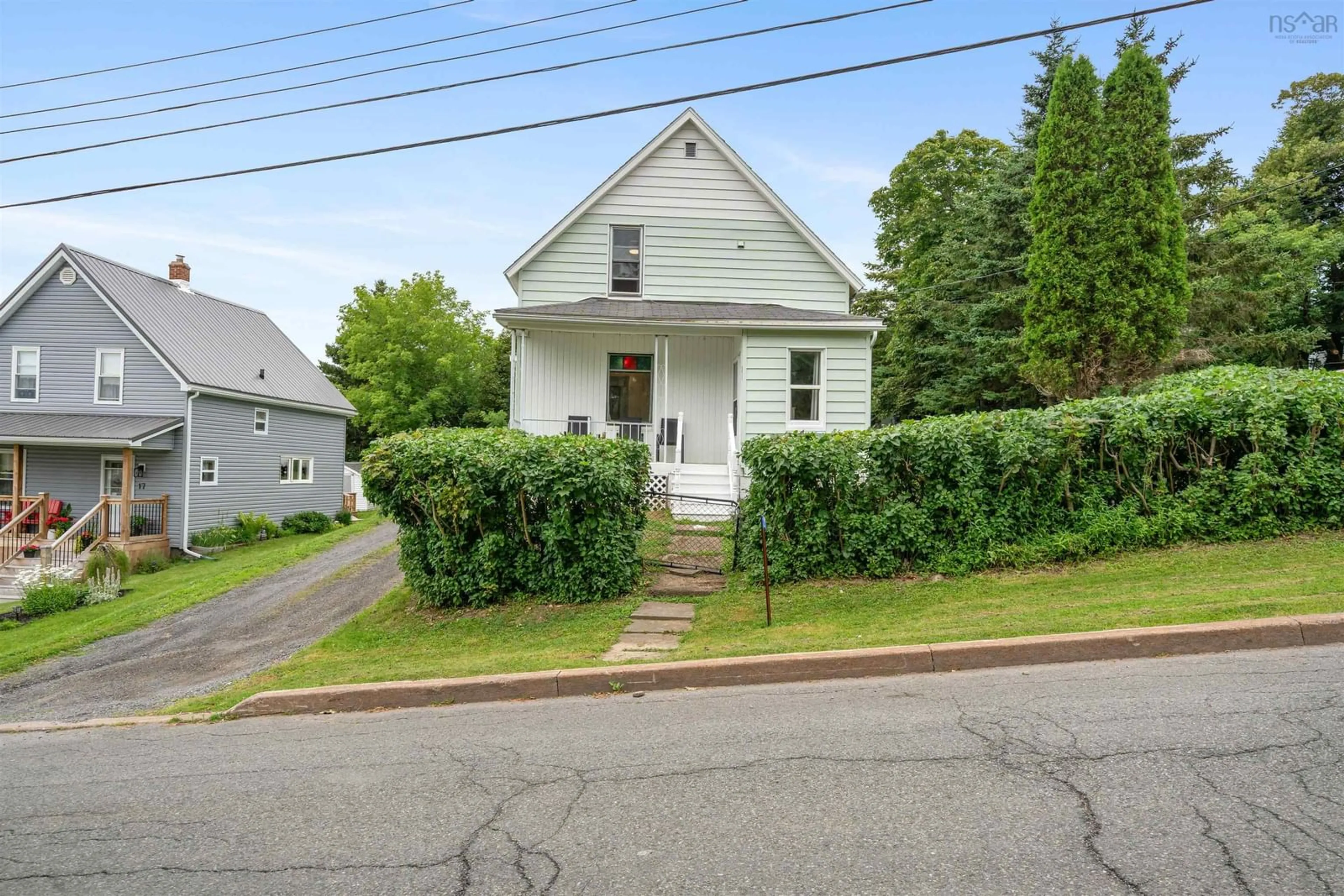 A pic from outside/outdoor area/front of a property/back of a property/a pic from drone, street for 21 Hampson St, Trenton Nova Scotia B0K 1X0