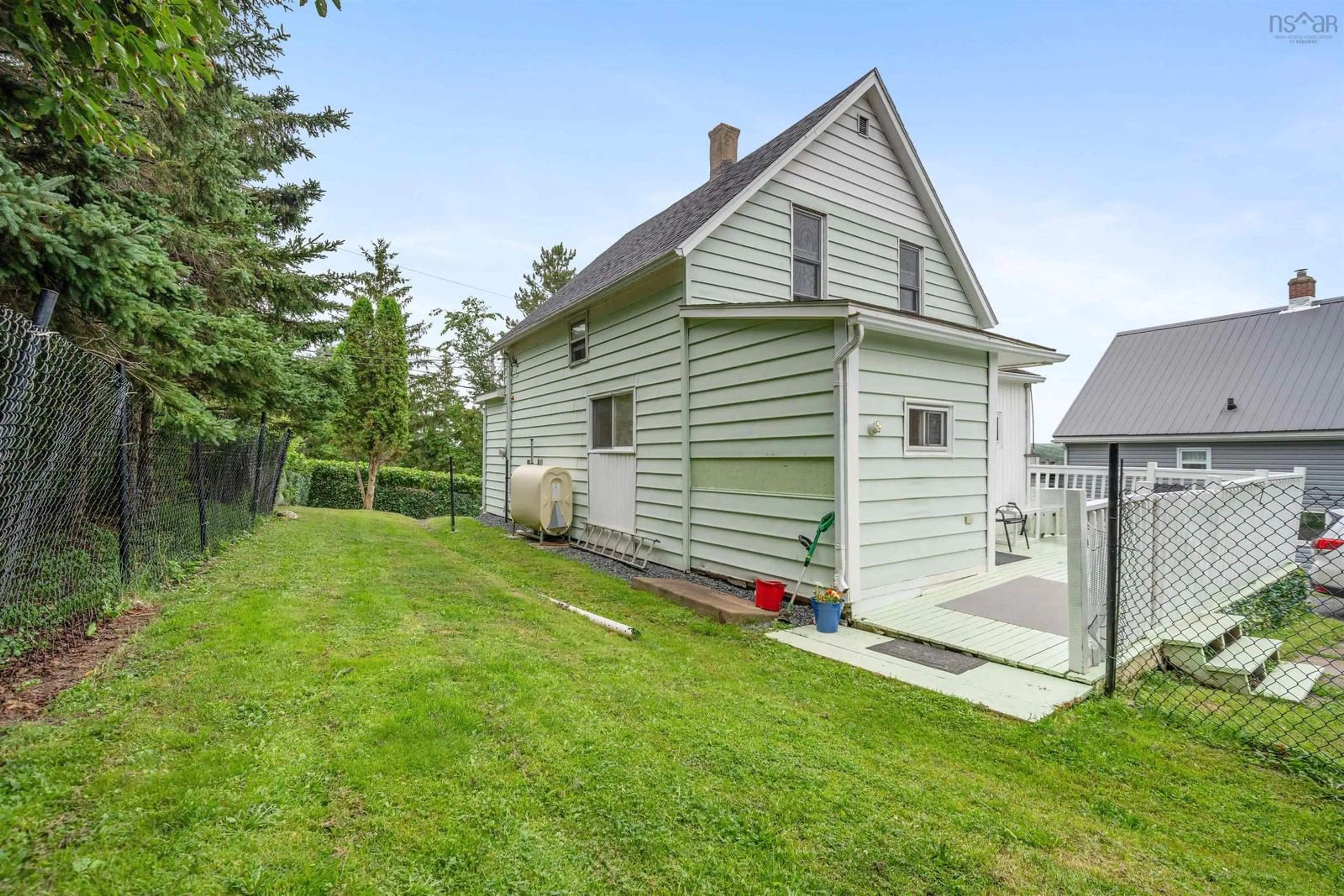 Home with vinyl exterior material, street for 21 Hampson St, Trenton Nova Scotia B0K 1X0