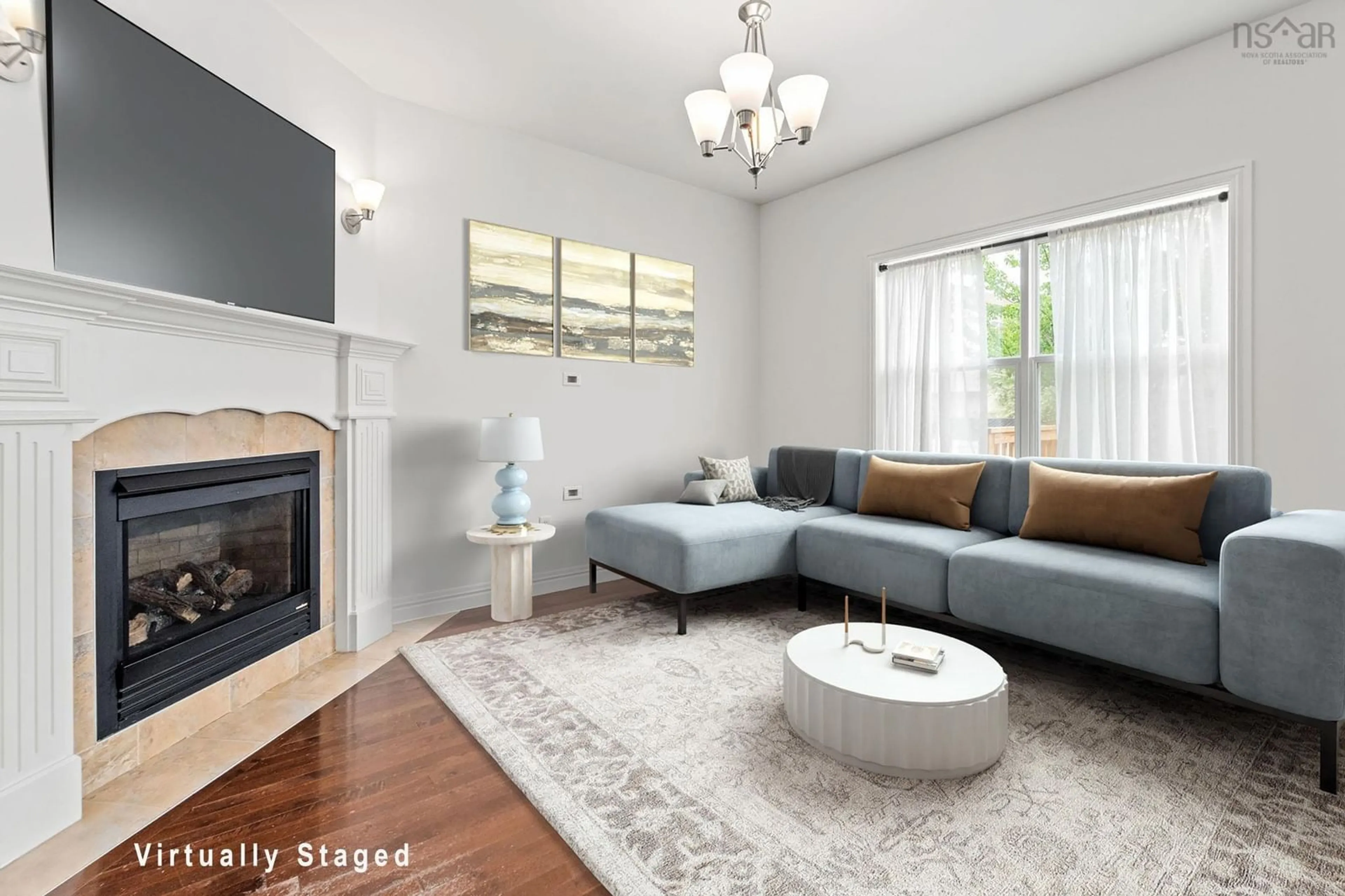 Living room with furniture, unknown for 21 Fathom Crt, Halifax Nova Scotia B3M 0A7