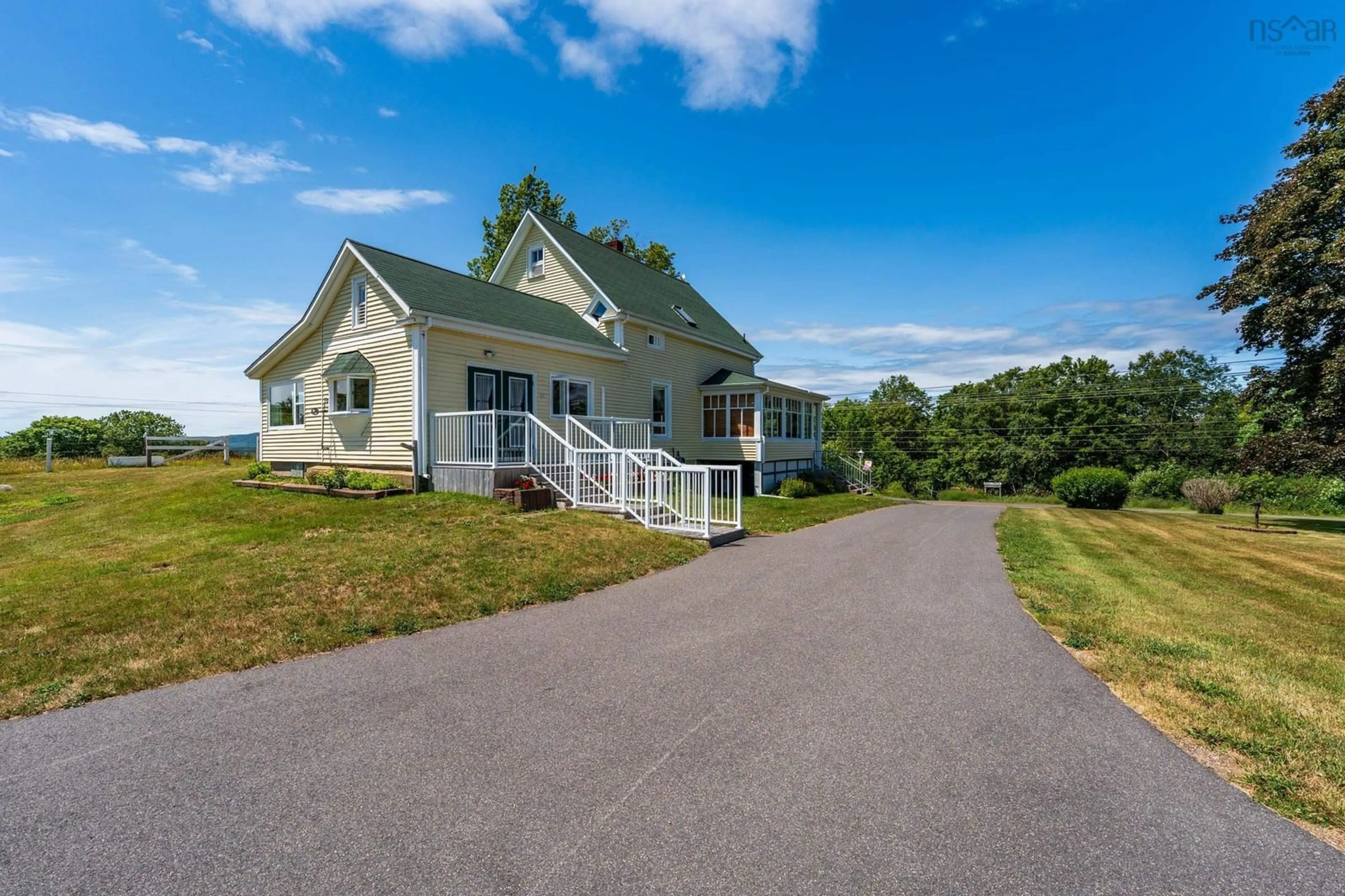 A pic from outside/outdoor area/front of a property/back of a property/a pic from drone, unknown for 1588 Highway 201, Round Hill Nova Scotia B0S 1A0