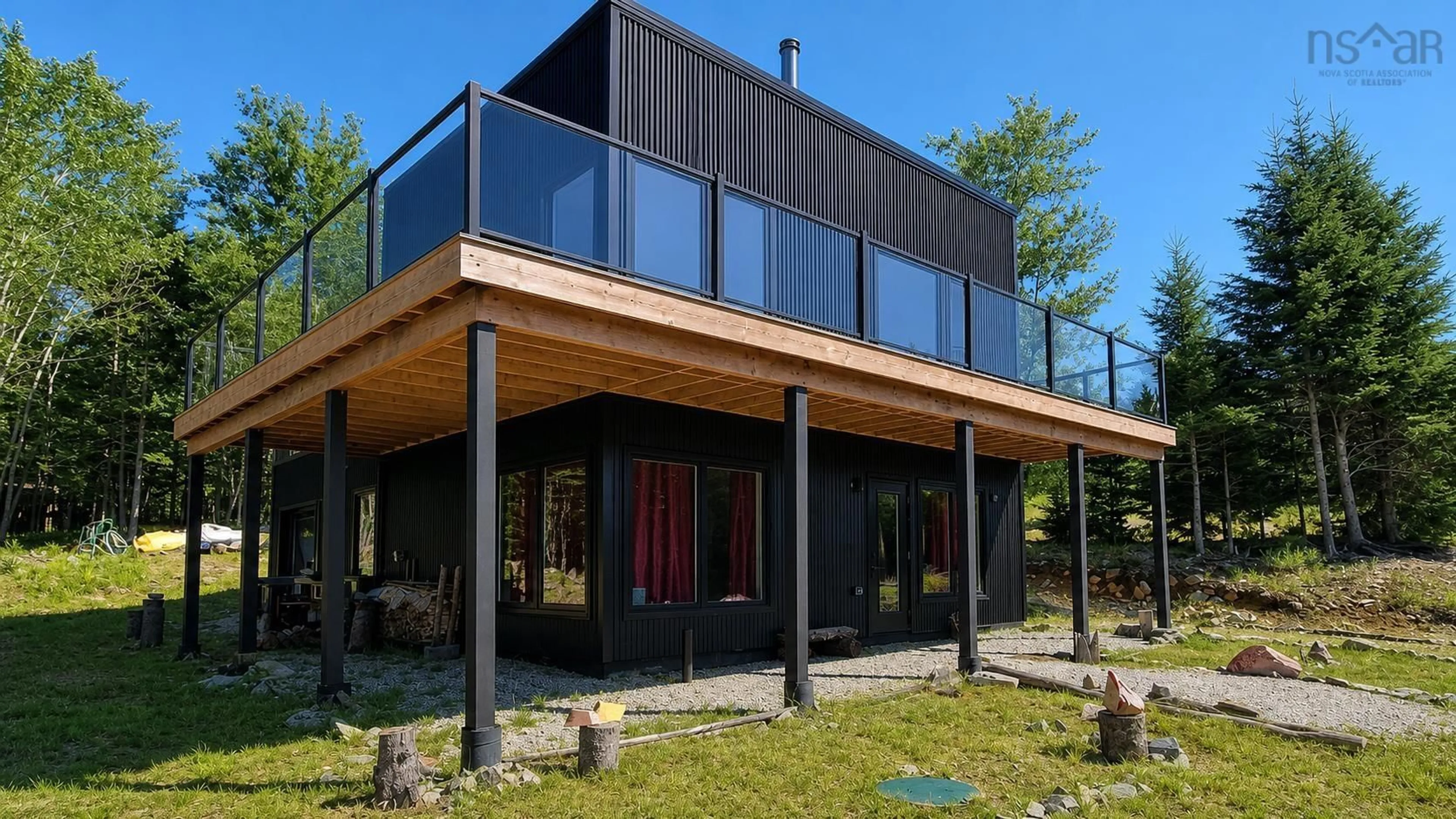 Home with vinyl exterior material, building for 93 Maple Leaf Dr, East Canaan Nova Scotia B0W 3M0