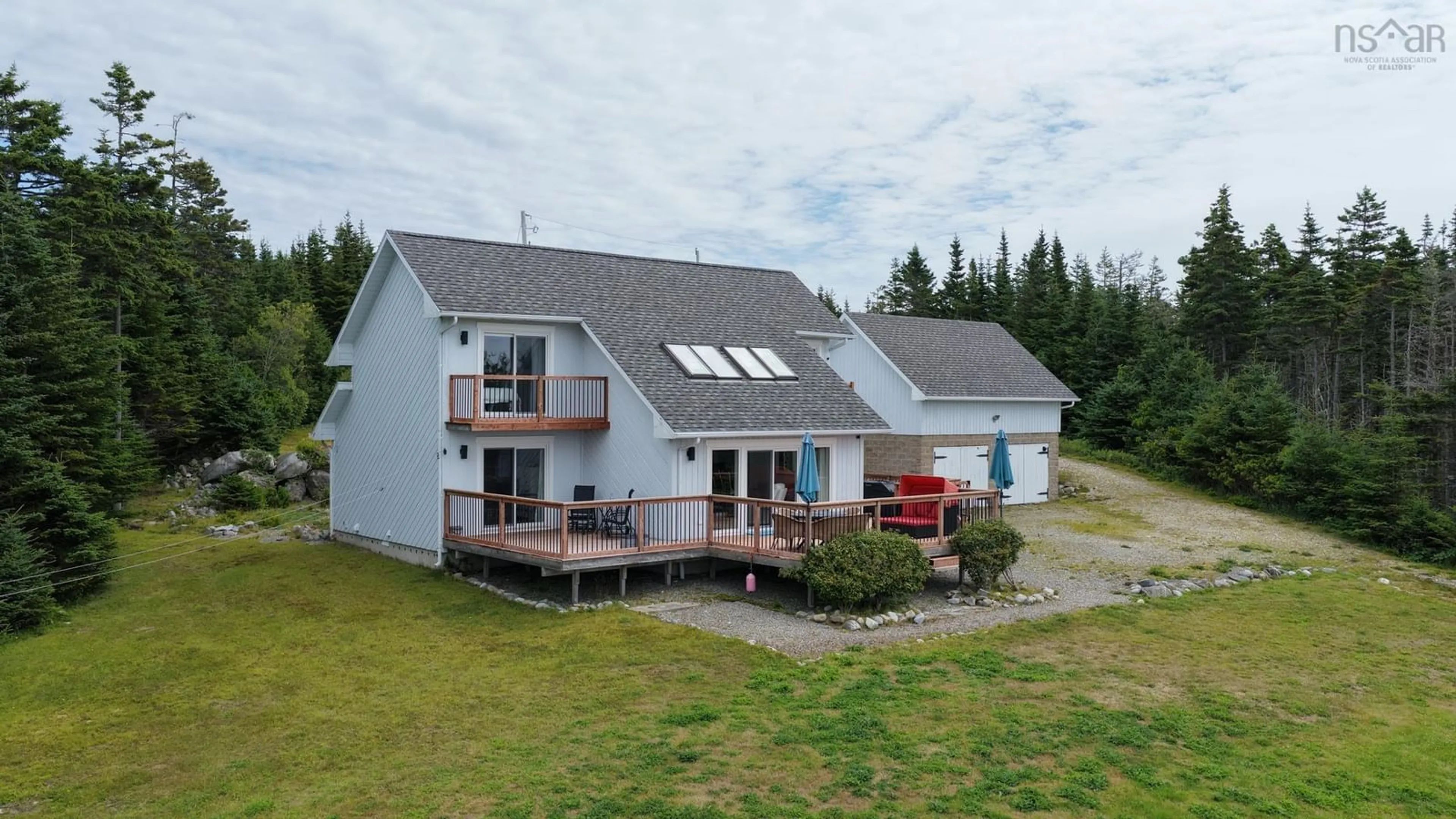A pic from outside/outdoor area/front of a property/back of a property/a pic from drone, building for 1312 Villagedale Rd, Villagedale Nova Scotia B0W 1E0