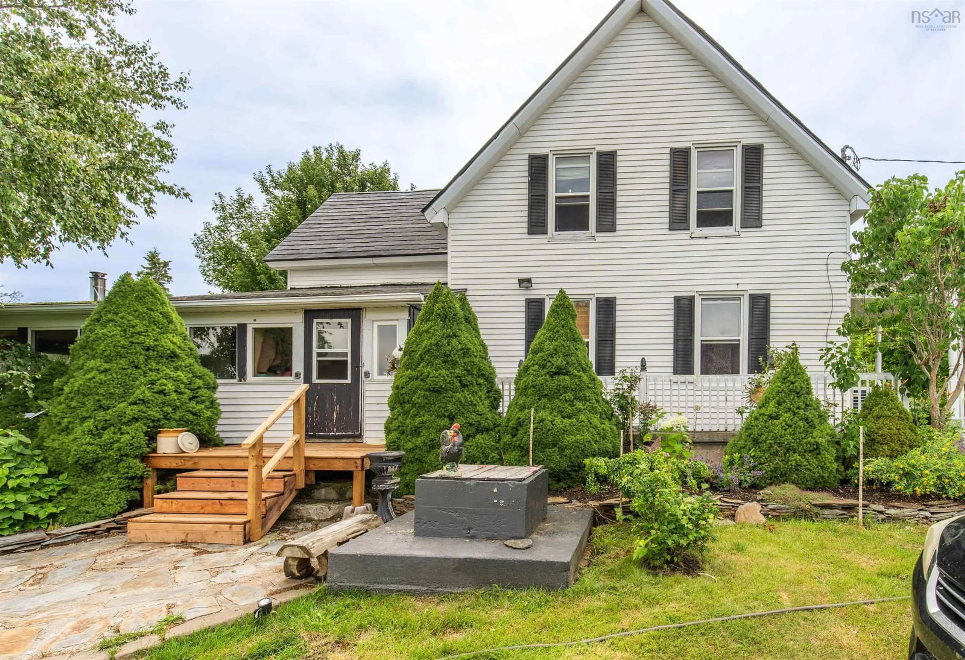 A pic from outside/outdoor area/front of a property/back of a property/a pic from drone, street for 7155 Highway 3, Ste. Anne Du Ruisseau Nova Scotia B0W 2X0