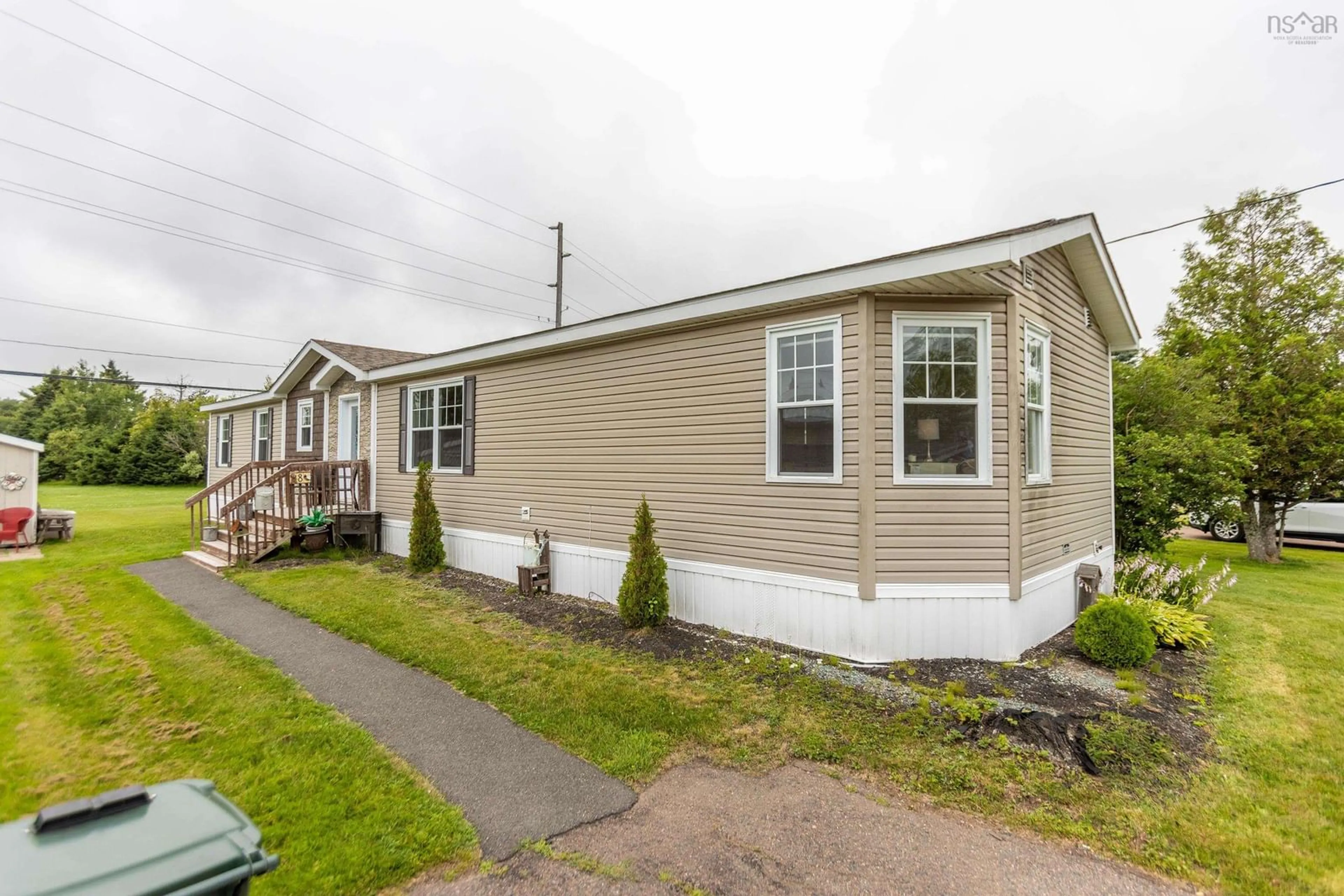 Home with vinyl exterior material, street for 8 Lorne Cres, Amherst Nova Scotia B4H 4B7