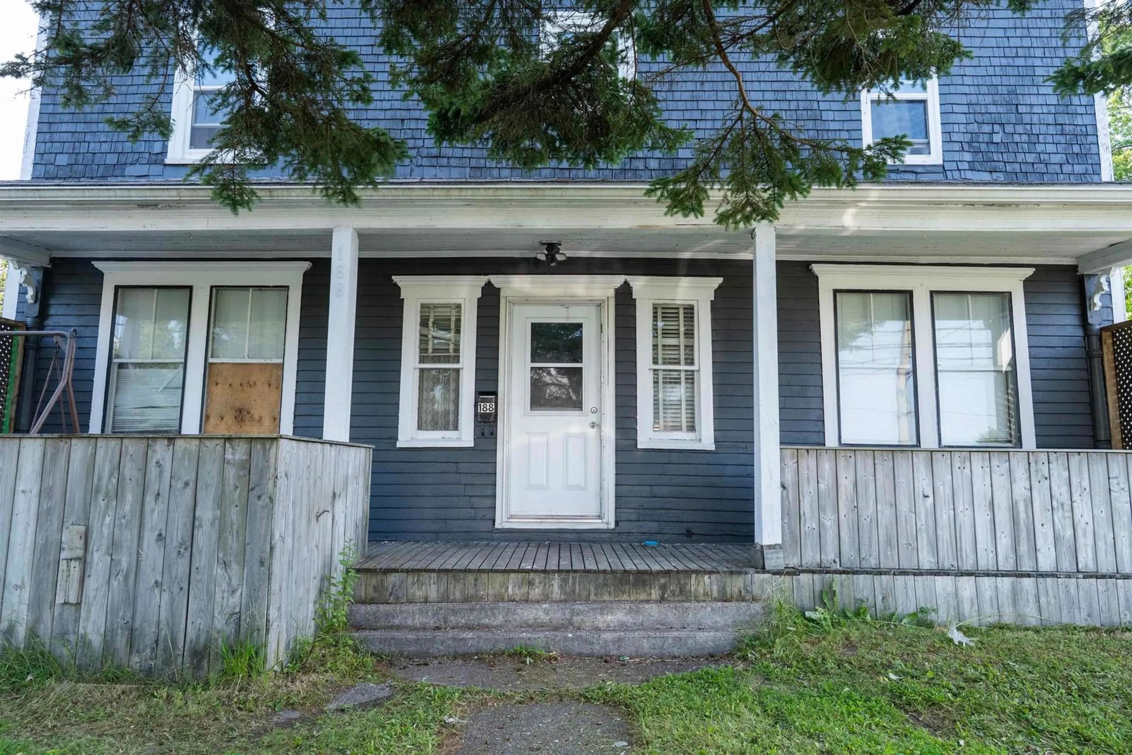 Home with vinyl exterior material, street for 188 Lingan Rd, Sydney Nova Scotia B1N 1V8