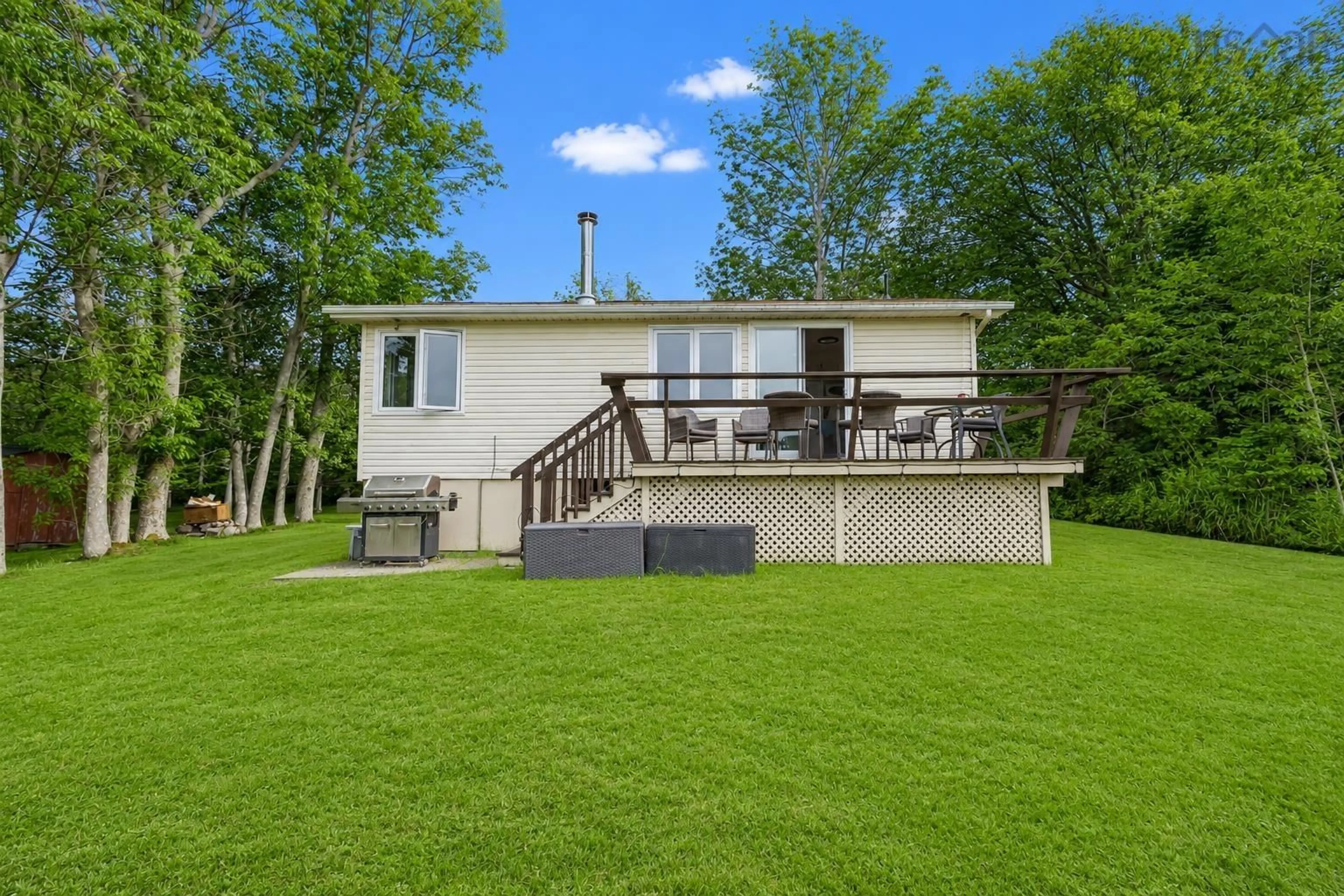 Patio, water/lake/river/ocean view for 7498 East Bay Hwy, Big Pond Nova Scotia B1J 1Y2