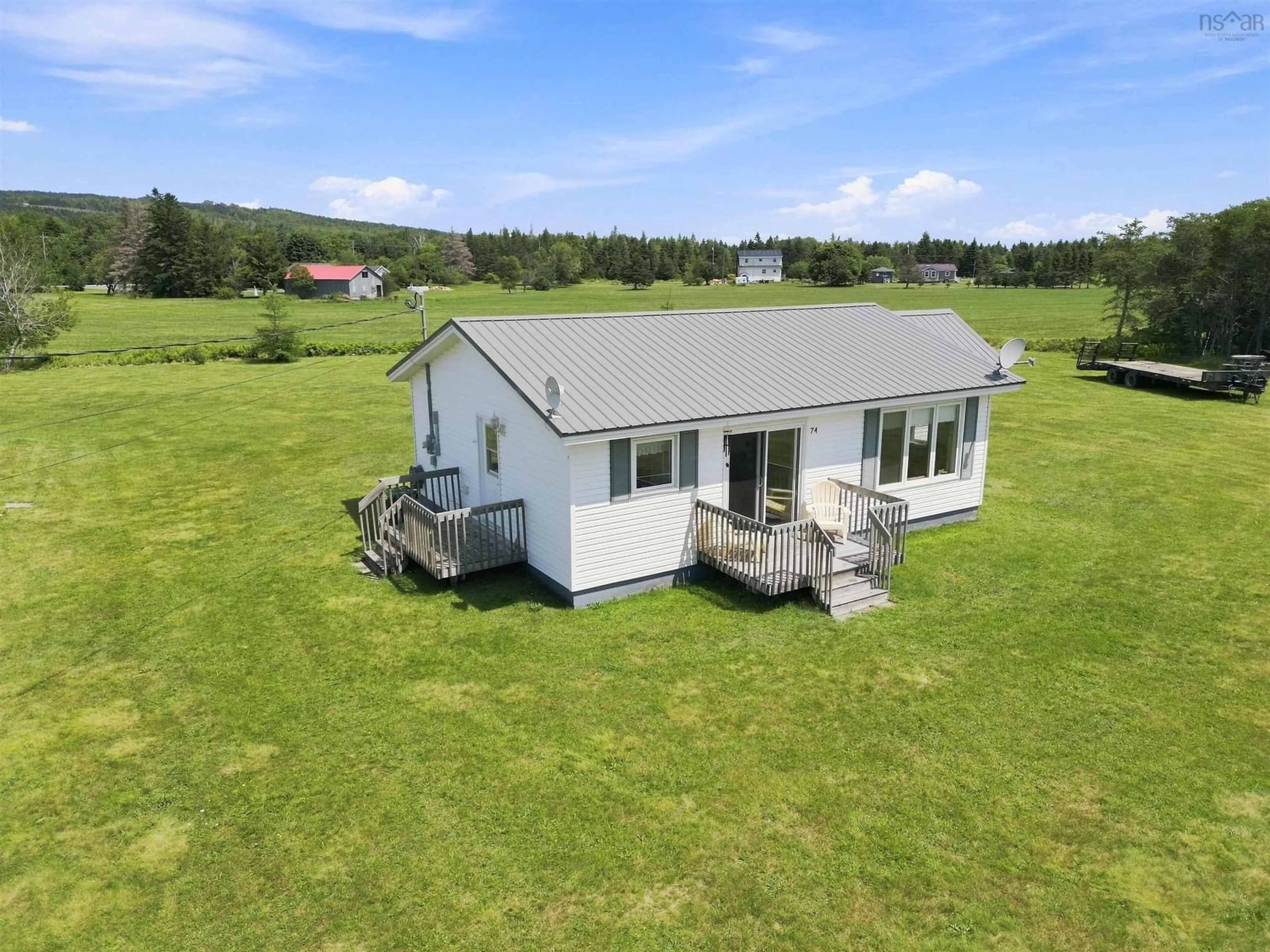 A pic from outside/outdoor area/front of a property/back of a property/a pic from drone, building for 74 Brickhills Lane, Economy Nova Scotia B0M 1B0