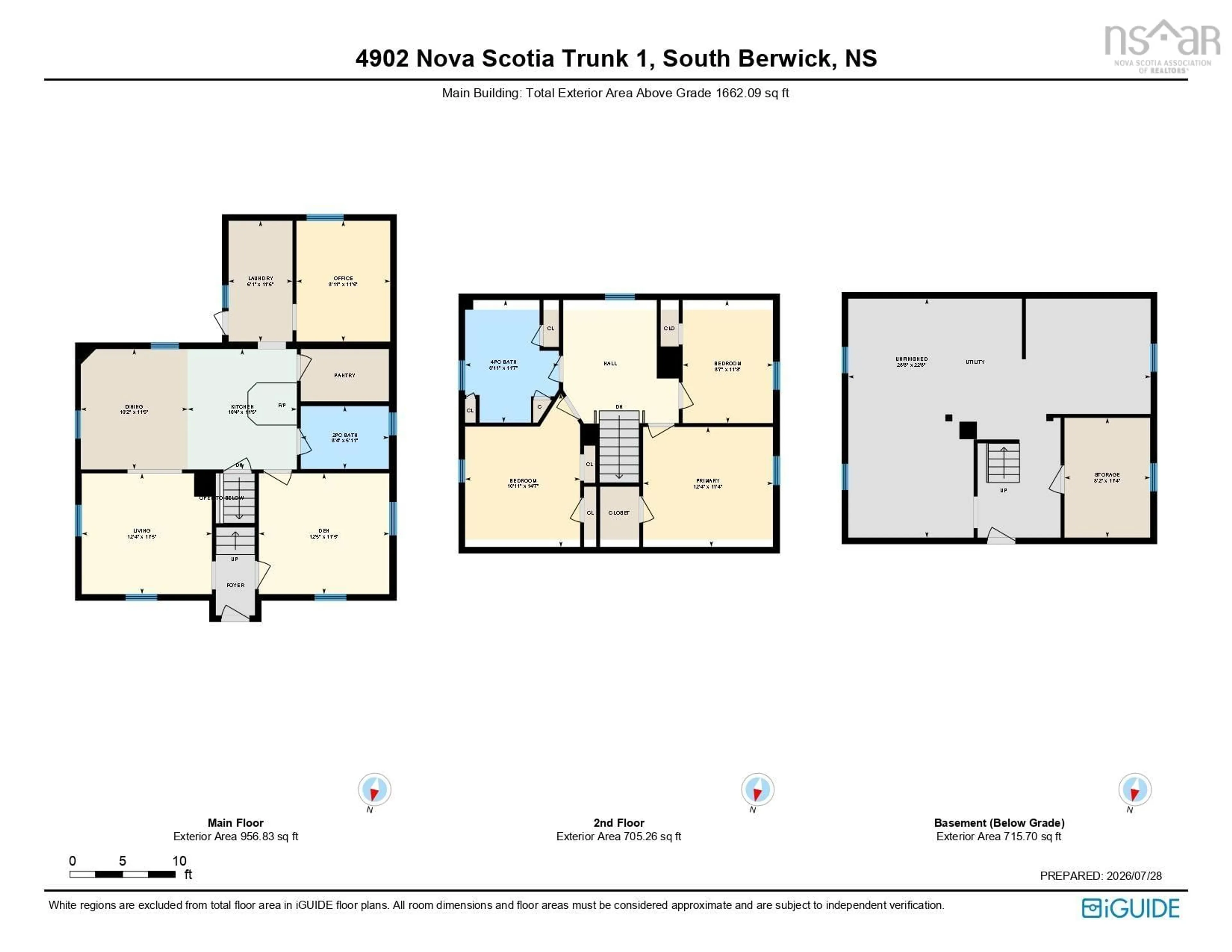 Floor plan for 4902 Highway 1, Waterville Nova Scotia B0P 1V0
