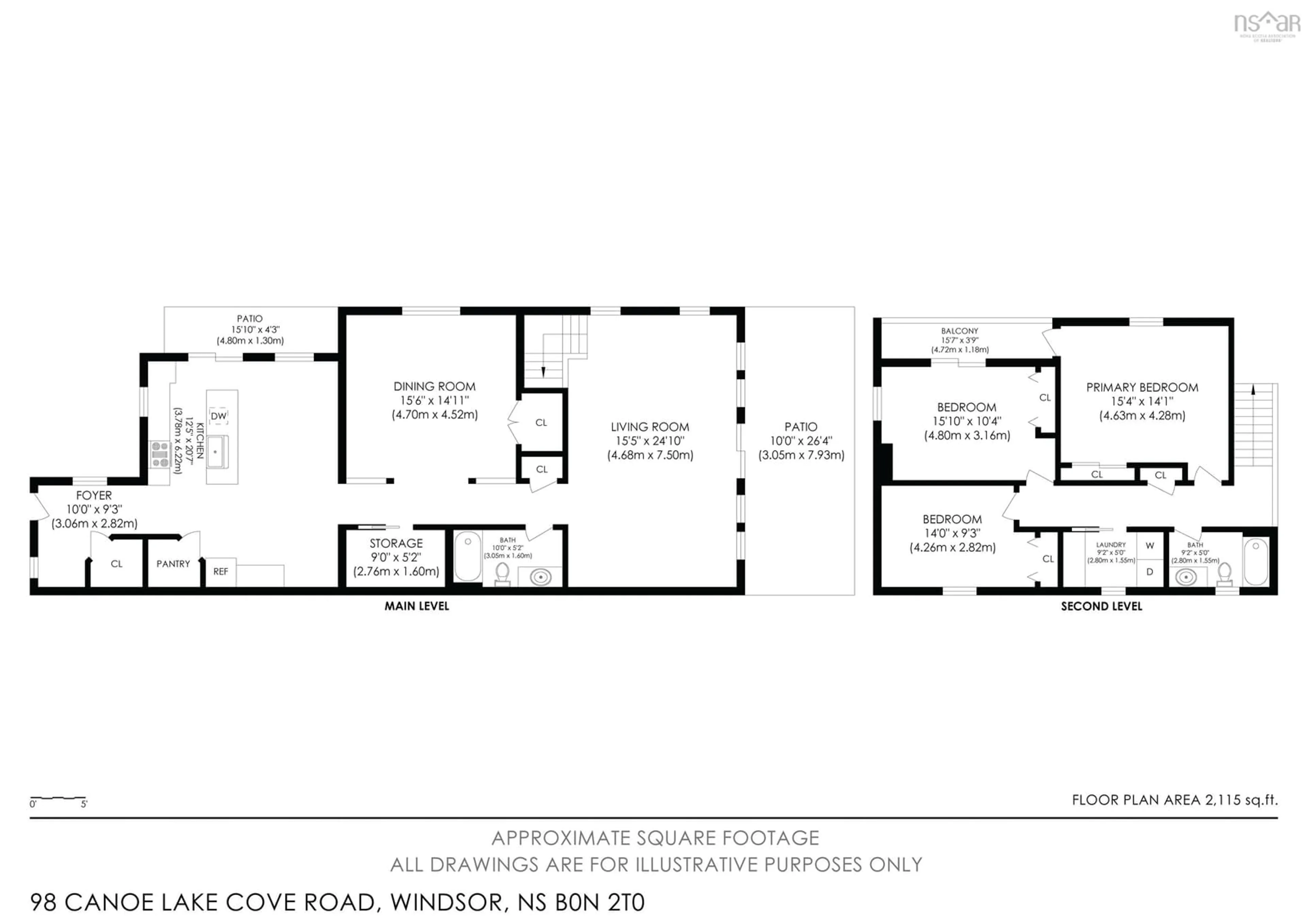 Floor plan for 98 Canoe Lake Cove Rd, Leminster Nova Scotia B0N 2T0