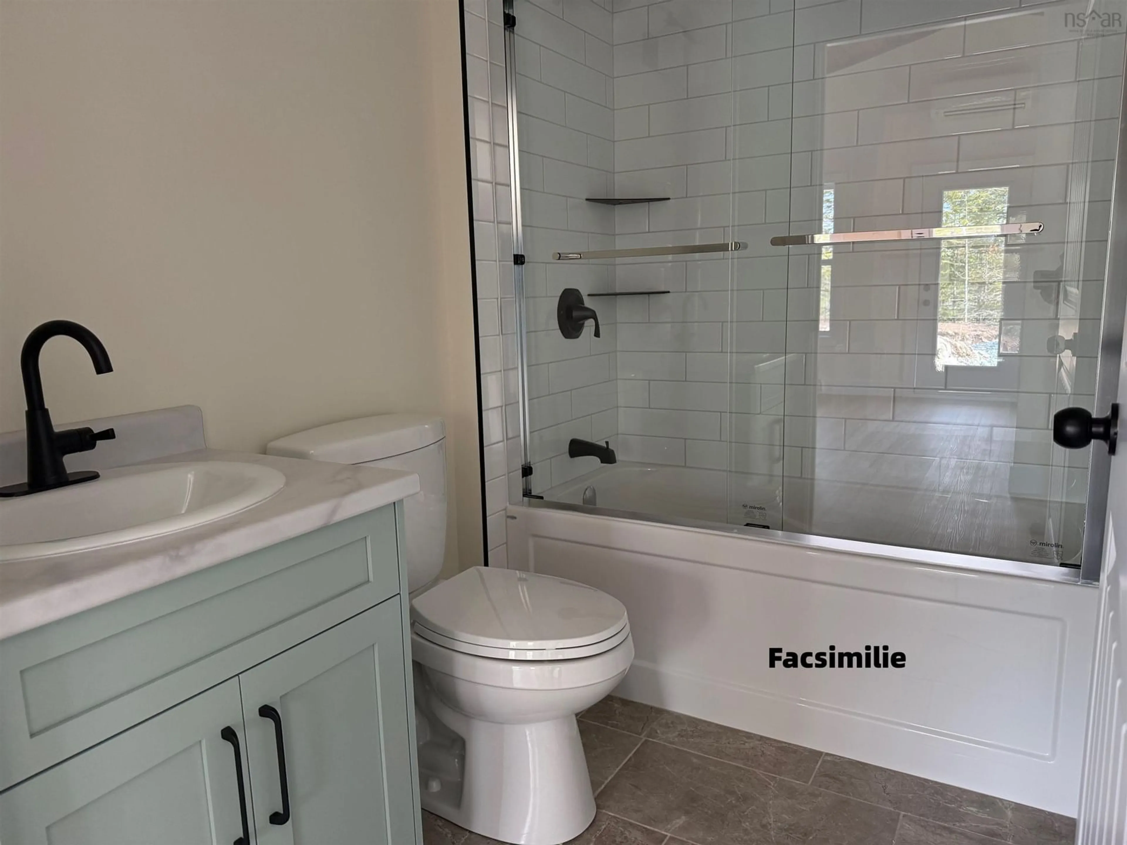 Contemporary bathroom, ceramic/tile floor for Parkland Gate #228, East Uniacke Nova Scotia B0N 1Z0