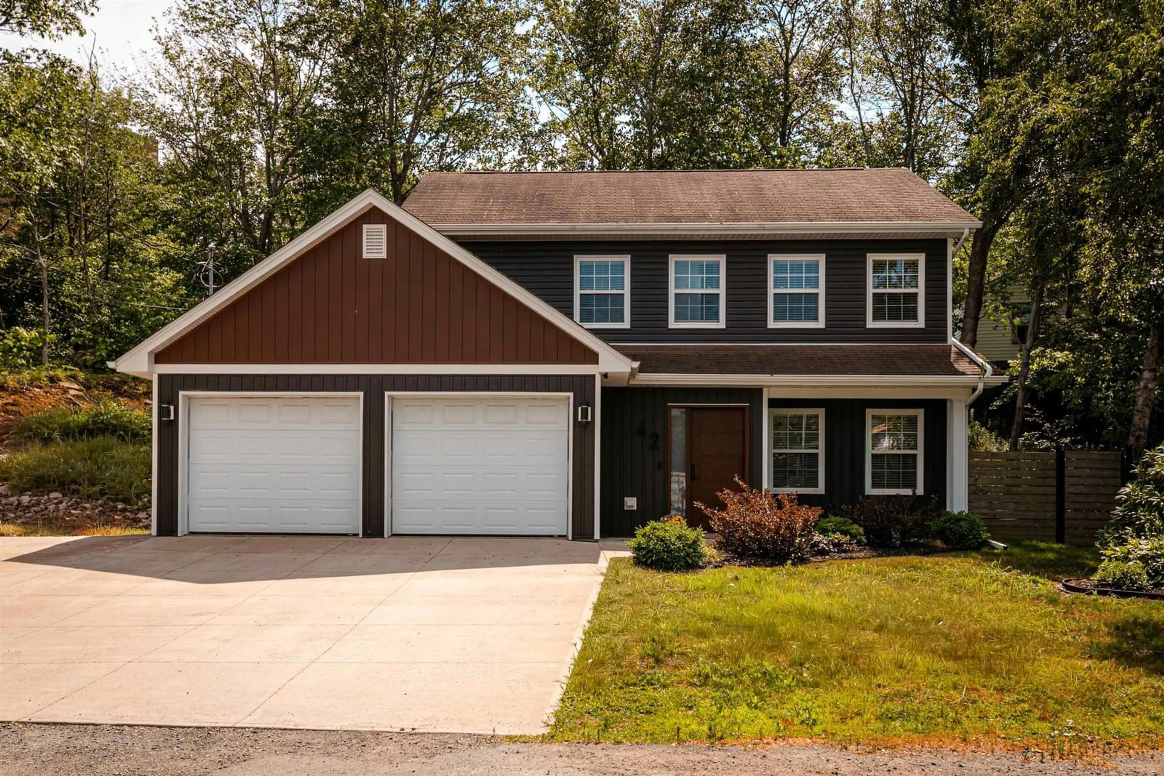 Home with vinyl exterior material, street for 42 Margaret Rd, Halifax Nova Scotia B3N 1R7