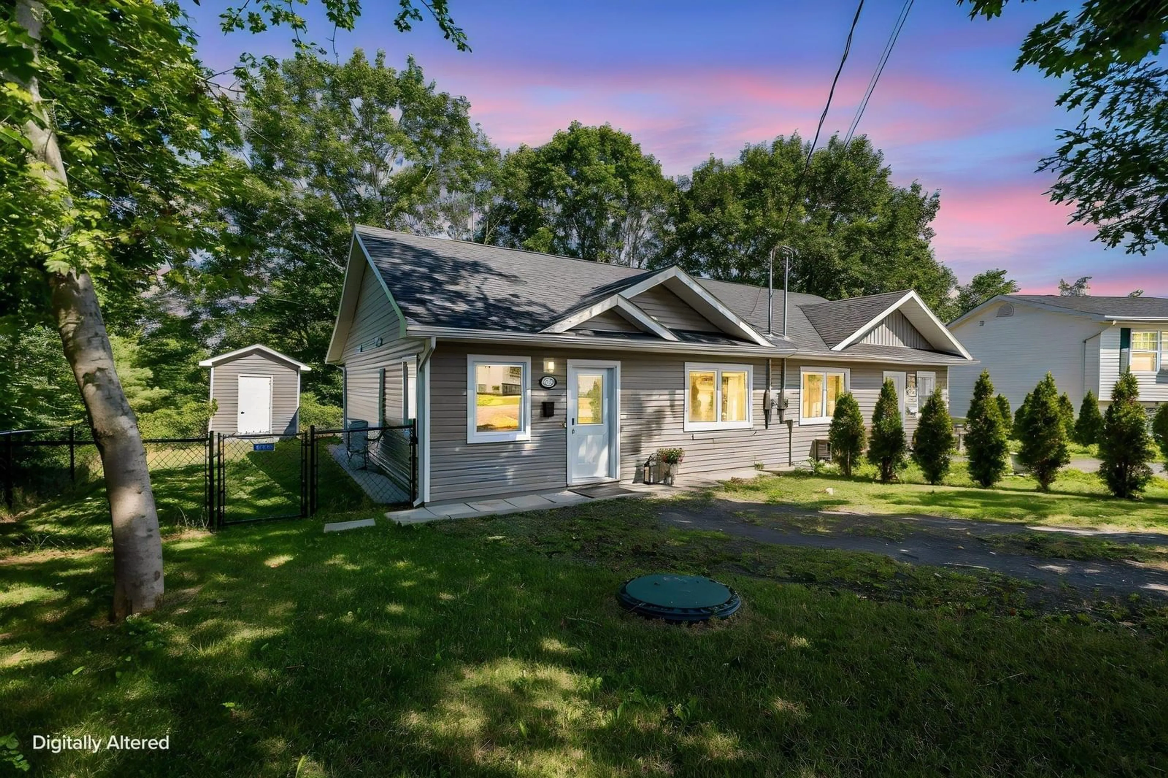 Home with vinyl exterior material, street for 1055 Marie Cres, North Kentville Nova Scotia B4N 4K4
