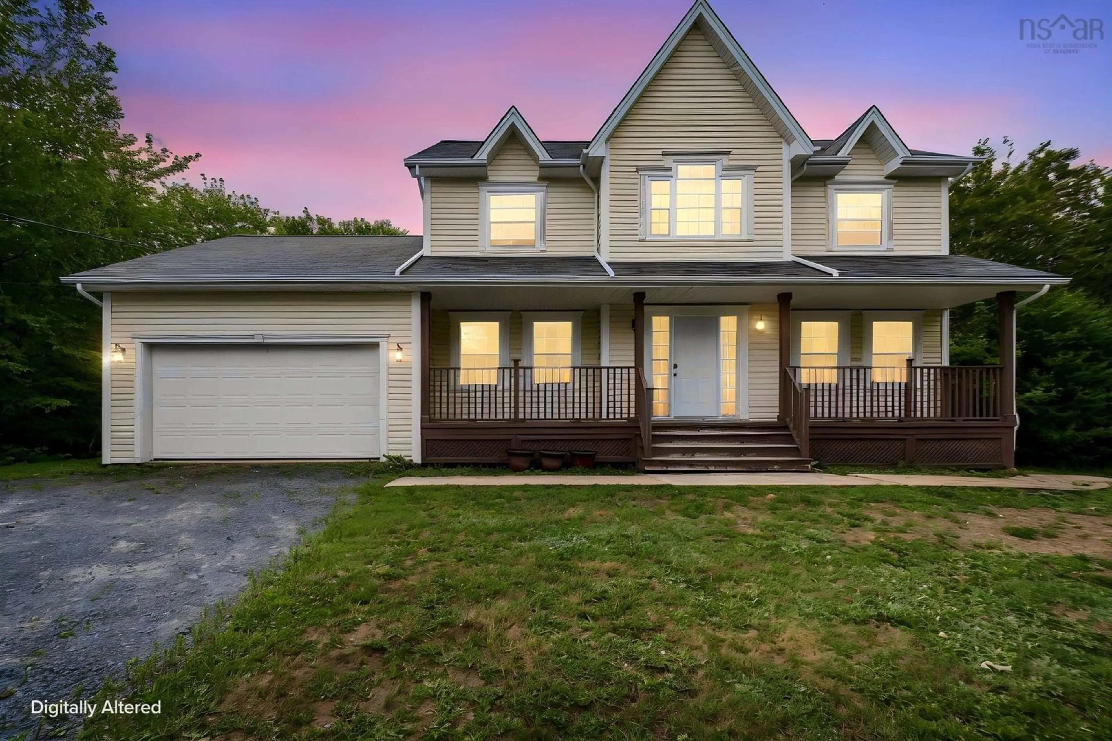 Home with vinyl exterior material, street for 280 Daisywood, Hammonds Plains Nova Scotia B4B 0E1
