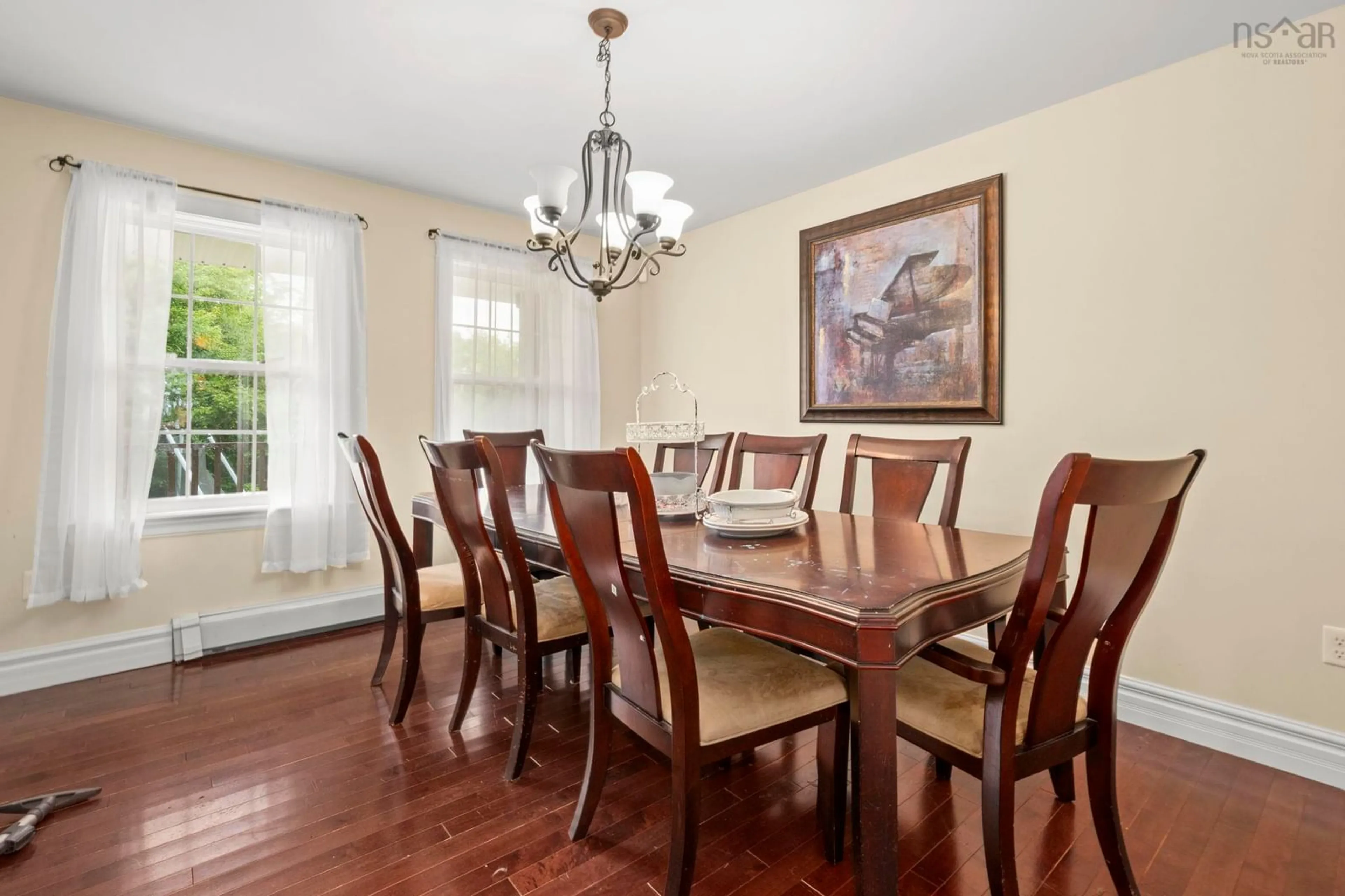 Dining room, wood/laminate floor for 280 Daisywood, Hammonds Plains Nova Scotia B4B 0E1