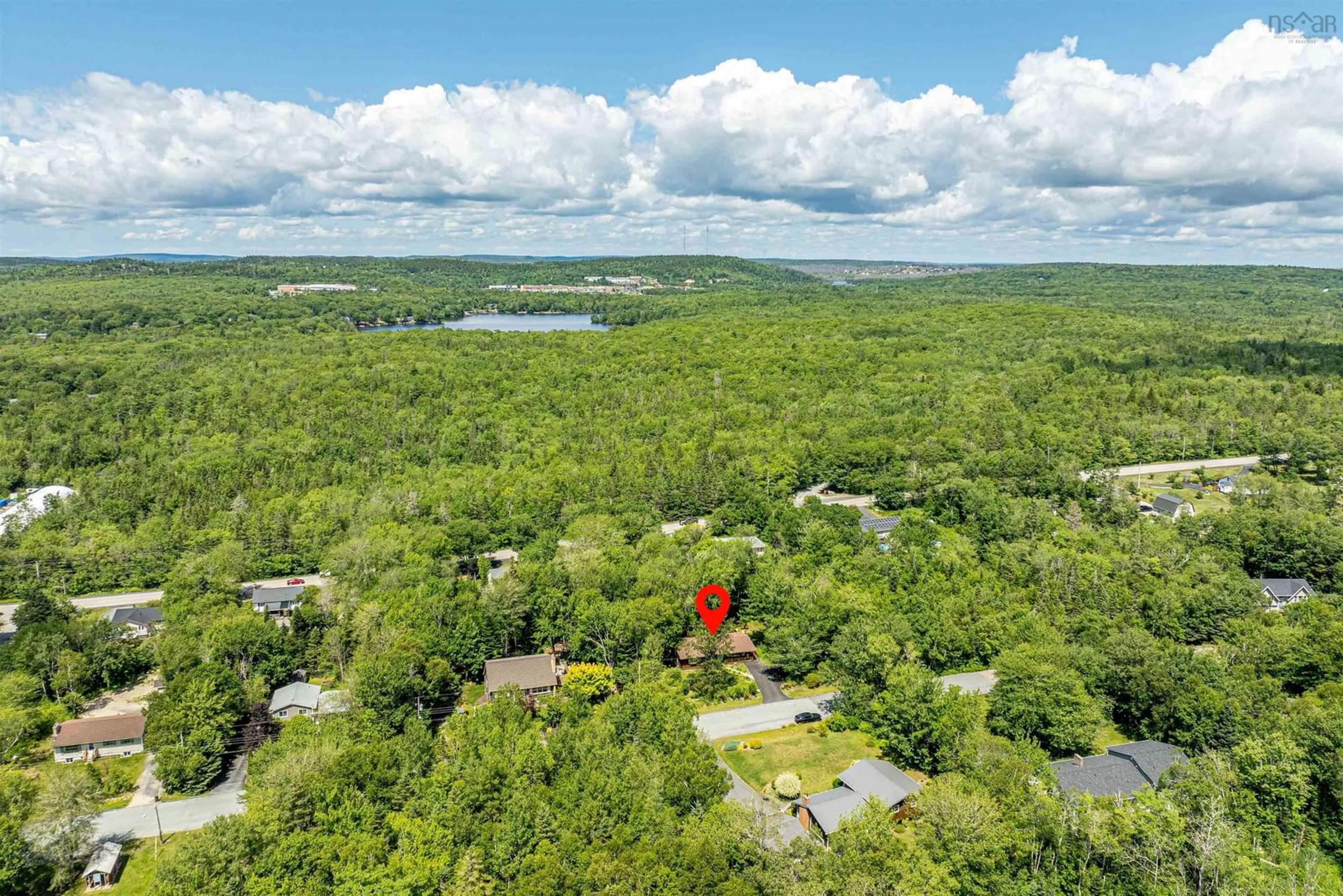 A pic from outside/outdoor area/front of a property/back of a property/a pic from drone, water/lake/river/ocean view for 28 Elk Rd, Hubley Nova Scotia B3Z 1C5