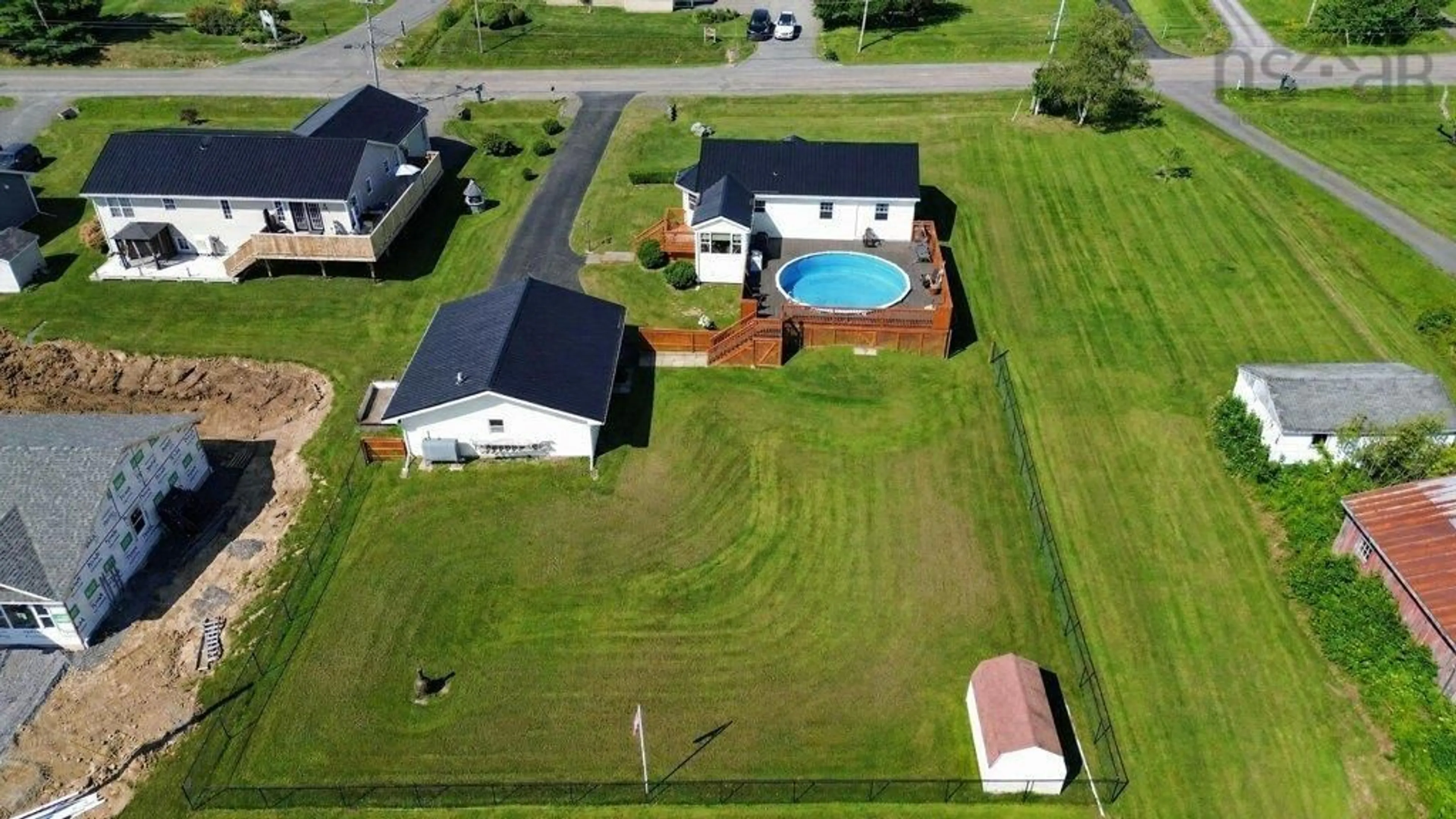 A pic from outside/outdoor area/front of a property/back of a property/a pic from drone, water/lake/river/ocean view for 80 Abercrombie Loop, Abercrombie Nova Scotia B2H 5C6