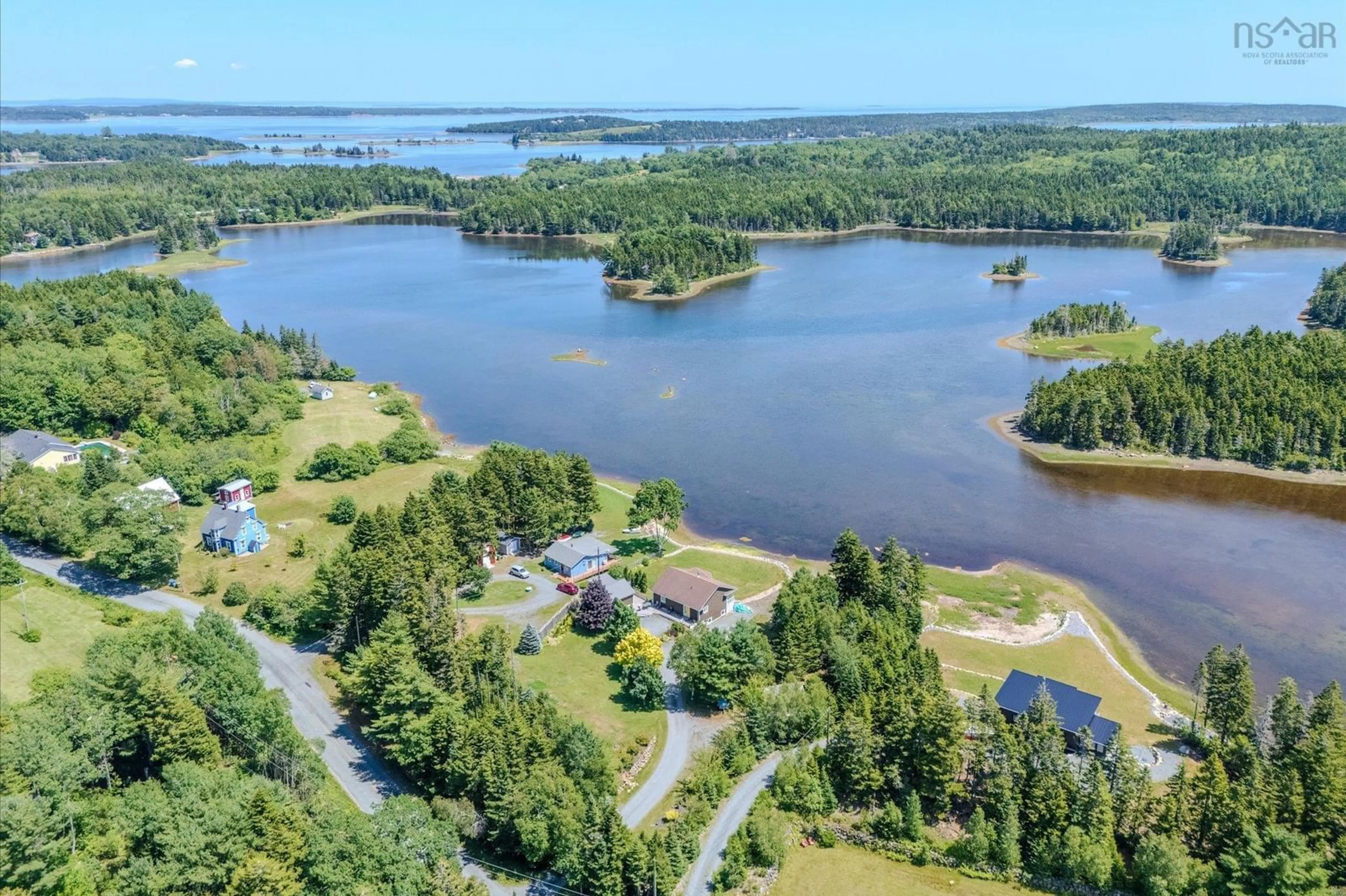 A pic from outside/outdoor area/front of a property/back of a property/a pic from drone, water/lake/river/ocean view for 119 Indian Path Rd, Indian Path Nova Scotia B0J 2C0