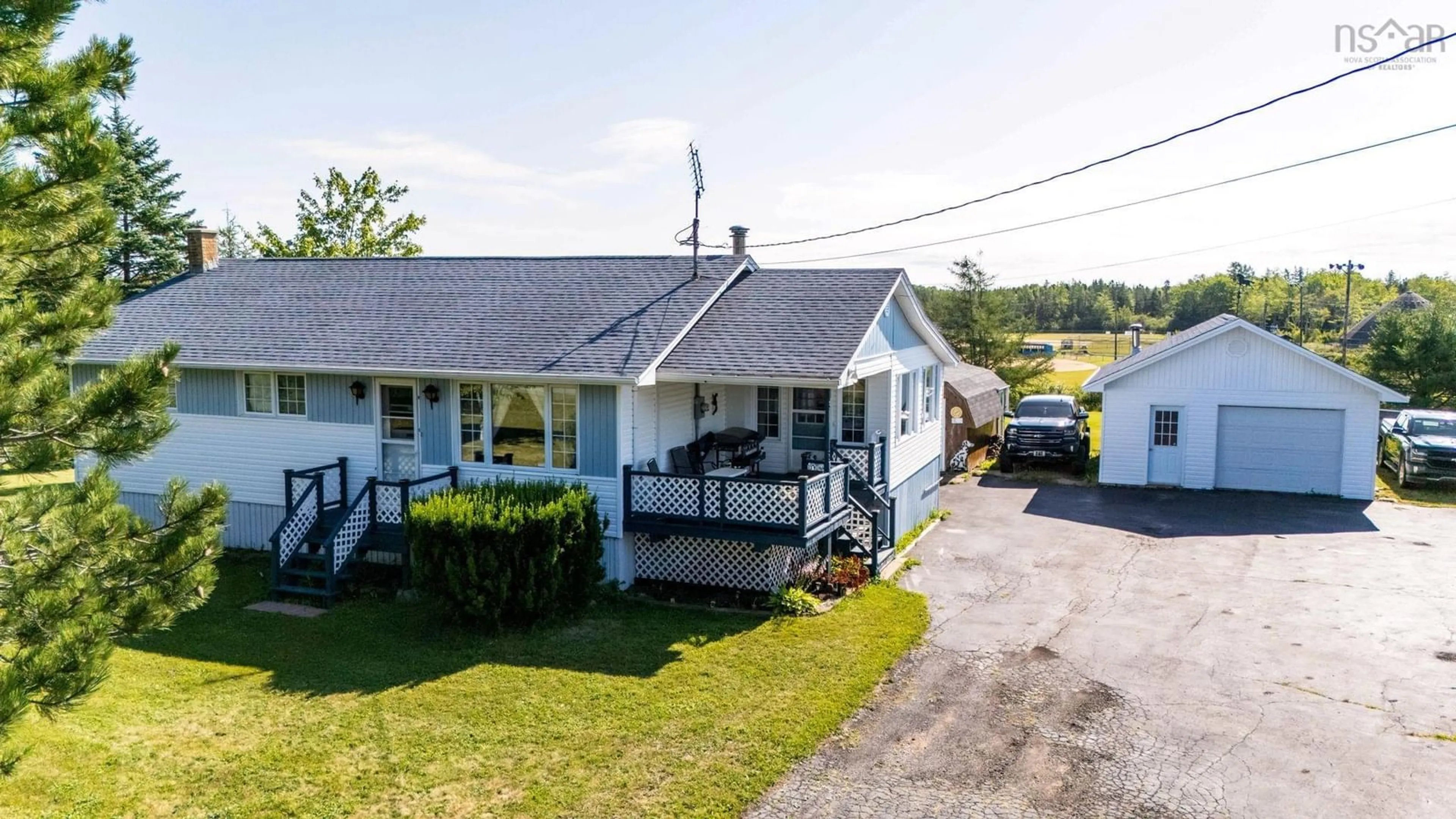A pic from outside/outdoor area/front of a property/back of a property/a pic from drone, street for 7544 Highway 354, North Noel Road Nova Scotia B0N 1T0