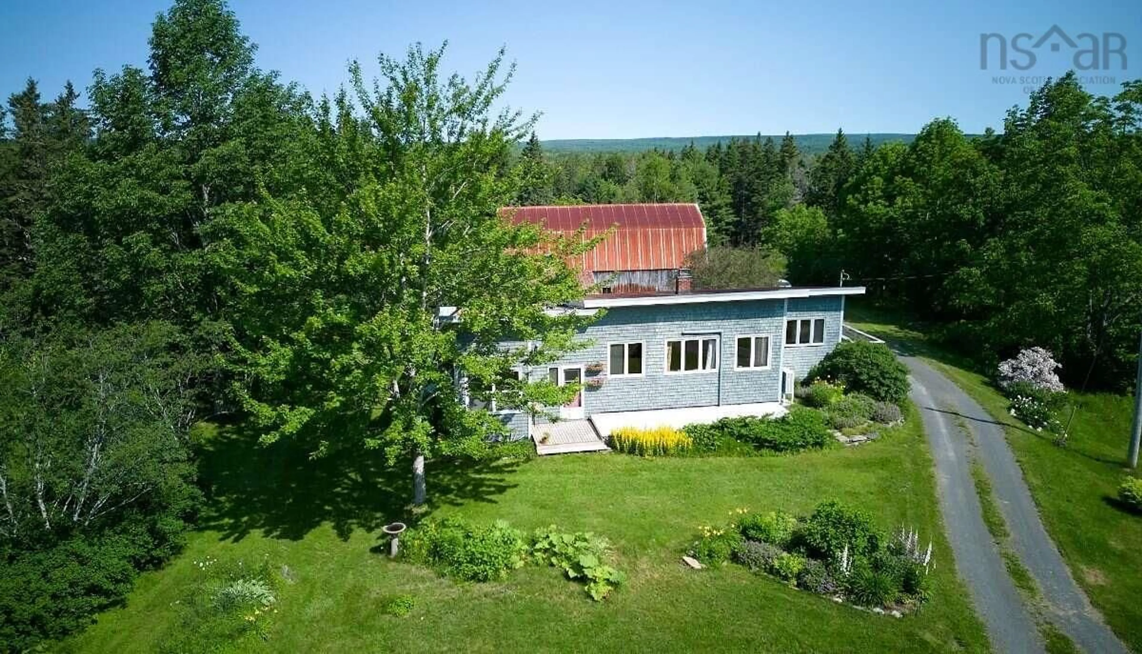 A pic from outside/outdoor area/front of a property/back of a property/a pic from drone, water/lake/river/ocean view for 1271 Brophy Rd, Fairmont Nova Scotia B2G 2L2