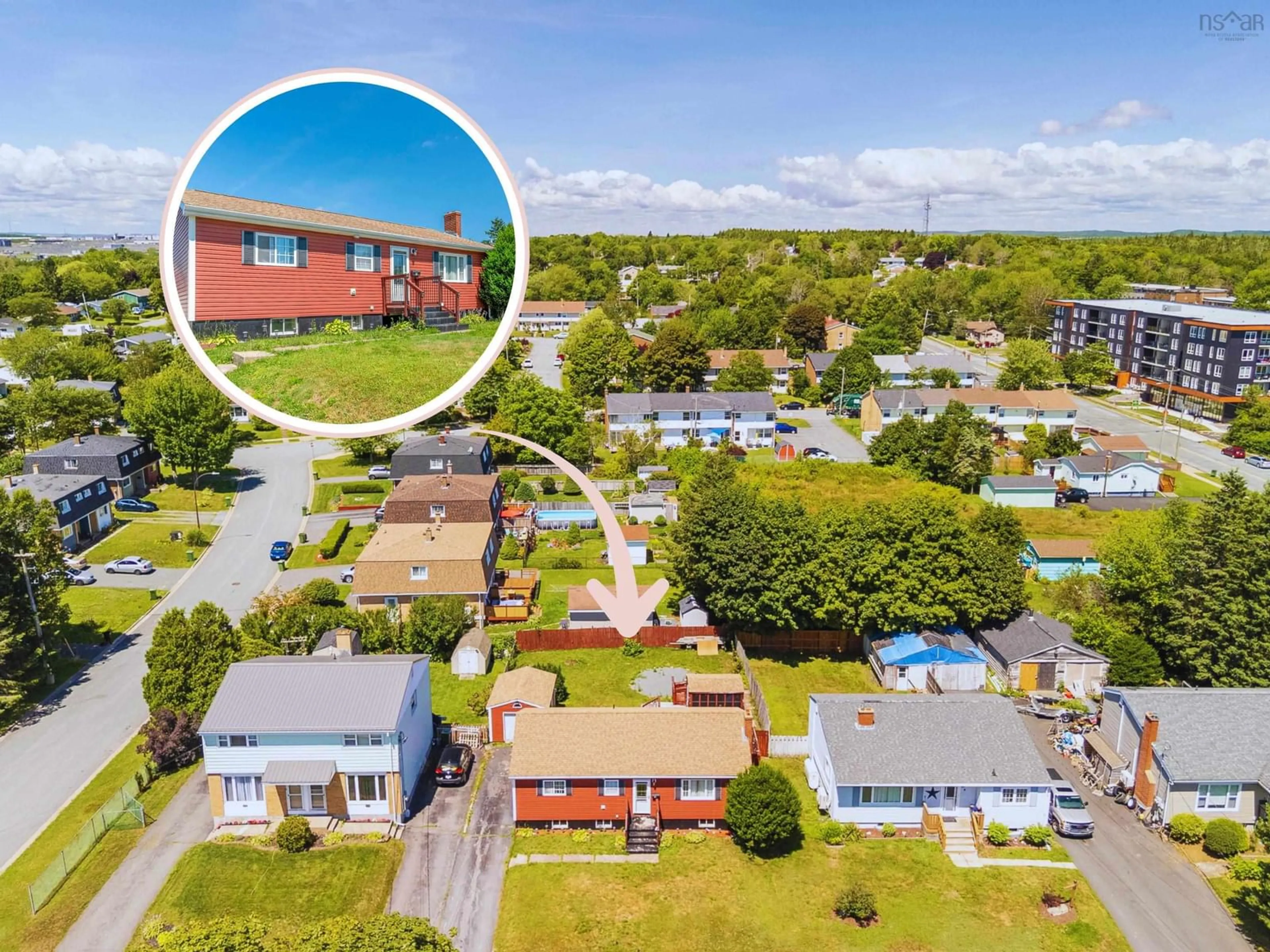 A pic from outside/outdoor area/front of a property/back of a property/a pic from drone, unknown for 10 Westwood Dr, Dartmouth Nova Scotia B2X 1Y4