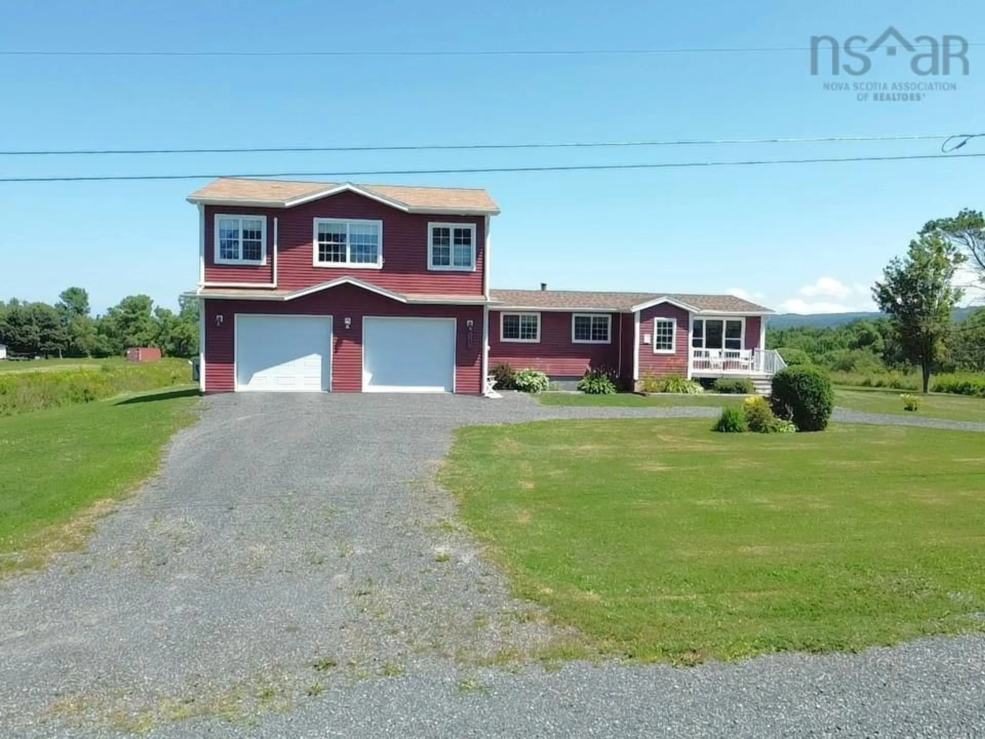 A pic from outside/outdoor area/front of a property/back of a property/a pic from drone, street for 560 Gusset Rd, Lismore Nova Scotia B0K 1G0