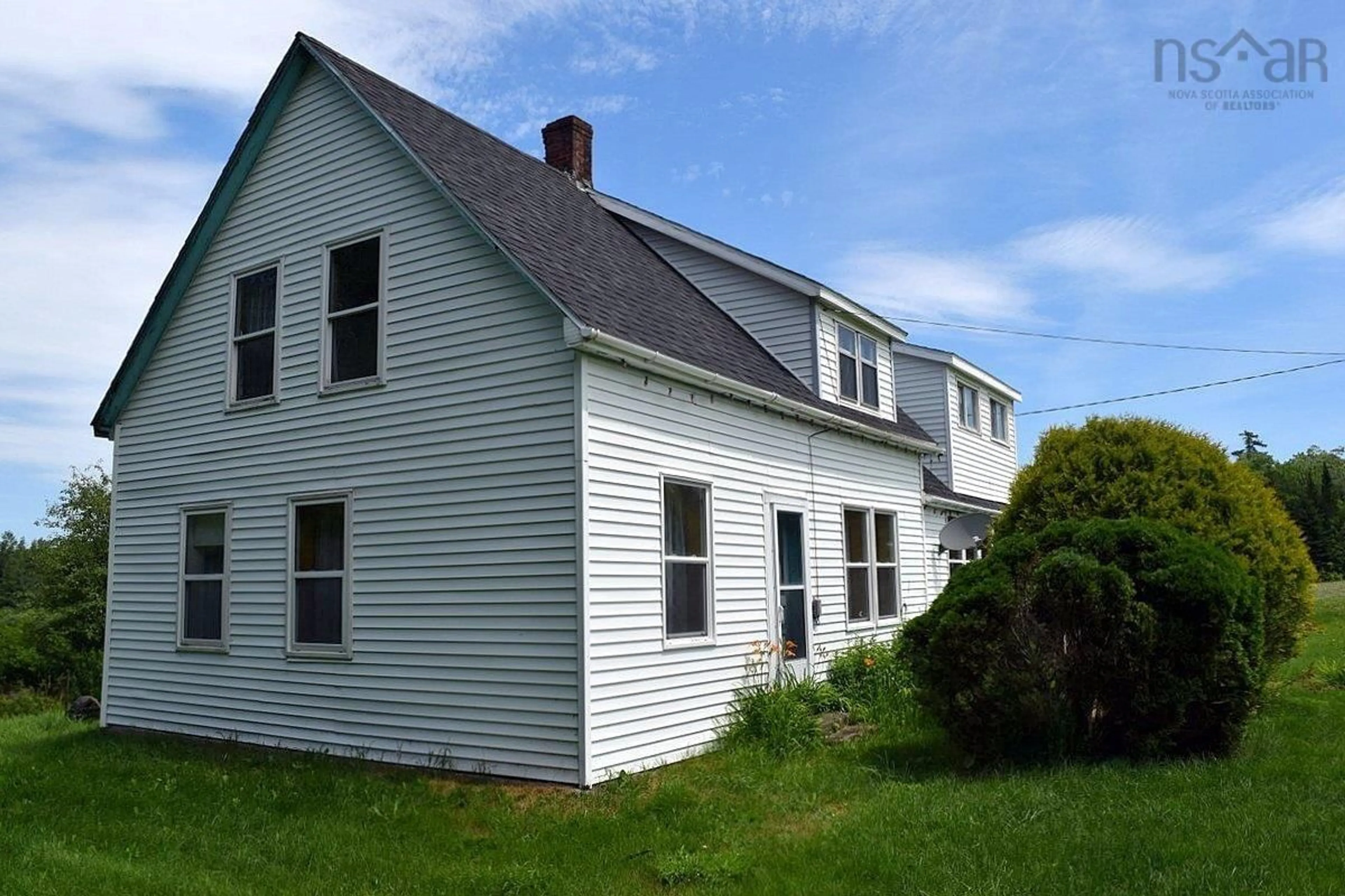 Home with vinyl exterior material, building for 1419 Portage Rd, Whycocomagh Portage Nova Scotia B0E 3M0